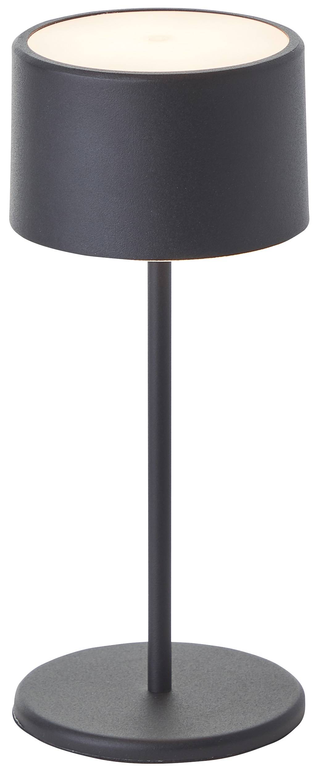 BRILLIANT LED-Akku-Tischleuchte Helio, 2 W, 210 lm, 3000 K, IP20, Metall, schwarz