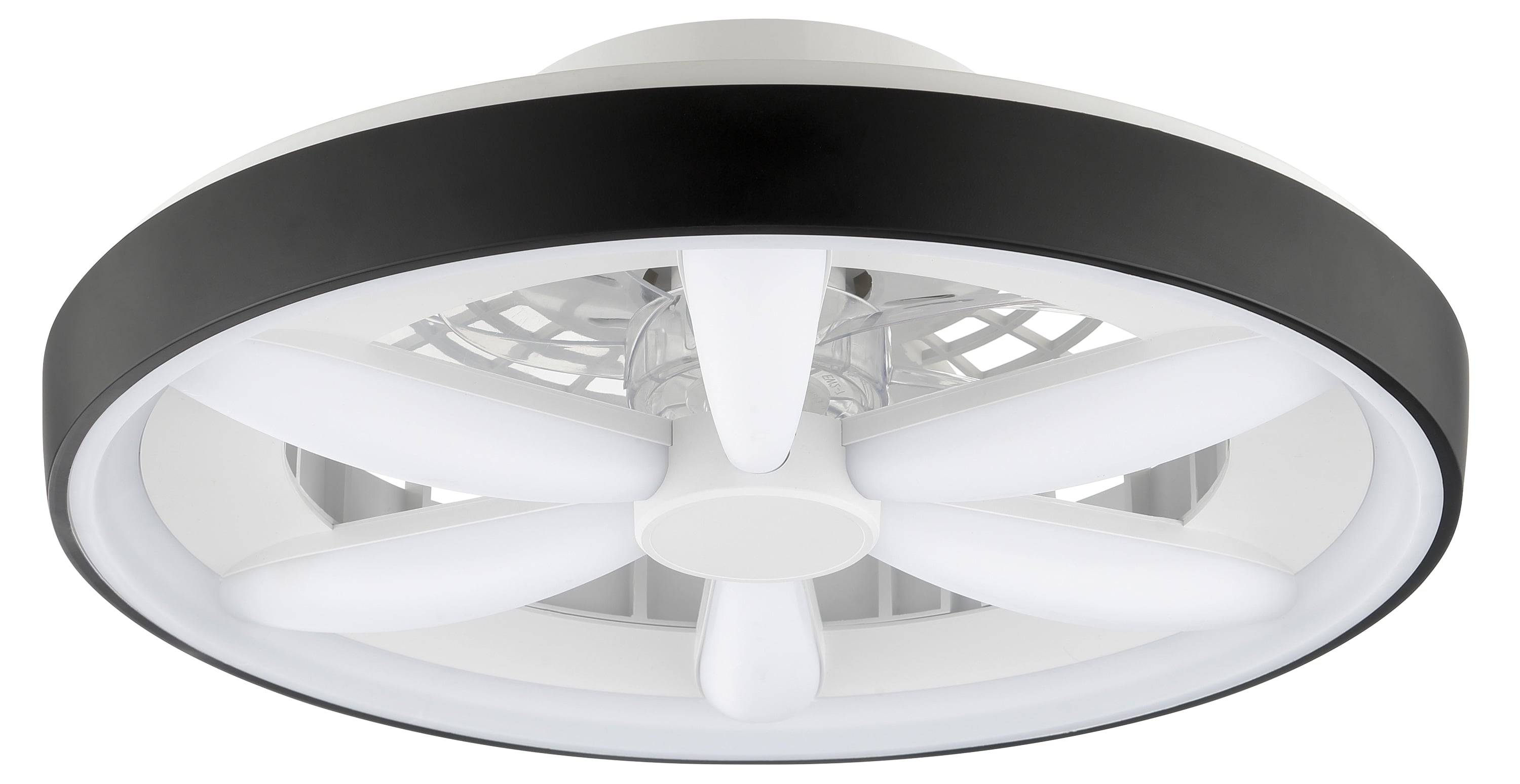 BRILLIANT LED-Deckenleuchte Gaiano, mit Ventilator, 48 W, Ø 48 cm