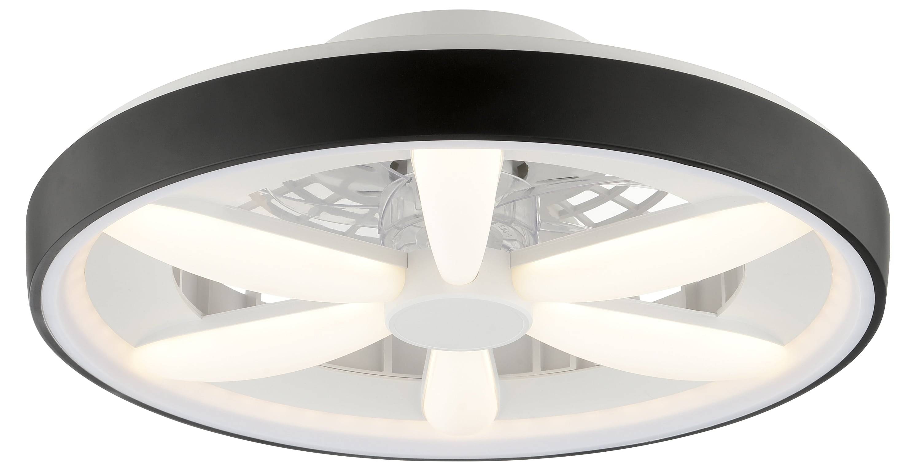 BRILLIANT LED-Deckenleuchte Gaiano, mit Ventilator, 48 W, Ø 48 cm