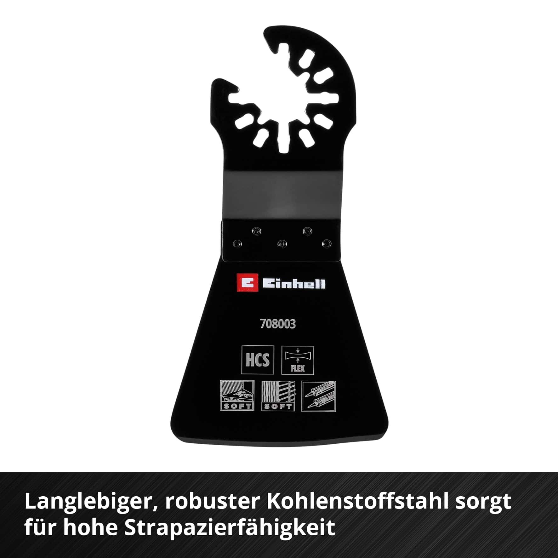 EINHELL Schaber, 708003, HCS, Flexibel, 52 mm