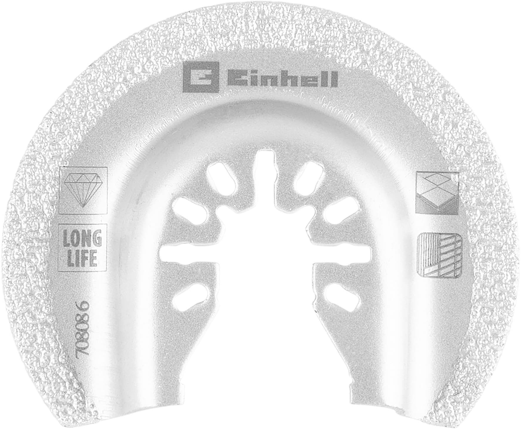 EINHELL Hartmetall-Sägeblatt, 708086, halbrund, 65 mm