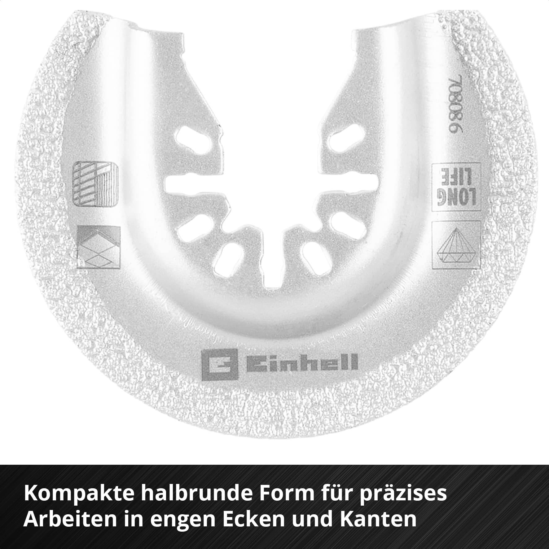EINHELL Hartmetall-Sägeblatt, 708086, halbrund, 65 mm