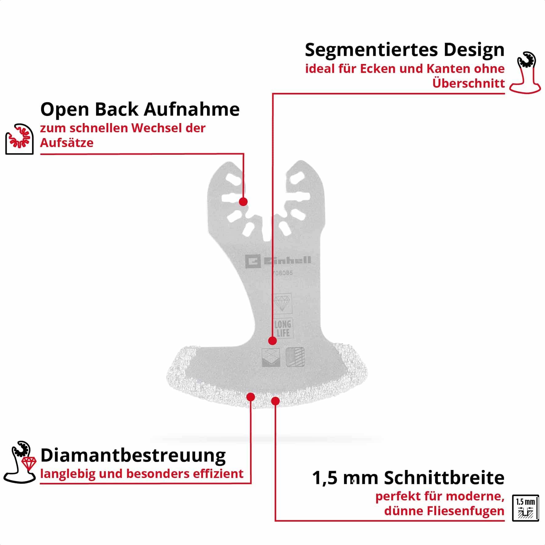 EINHELL Segmentmesser, 504980, 57 mm