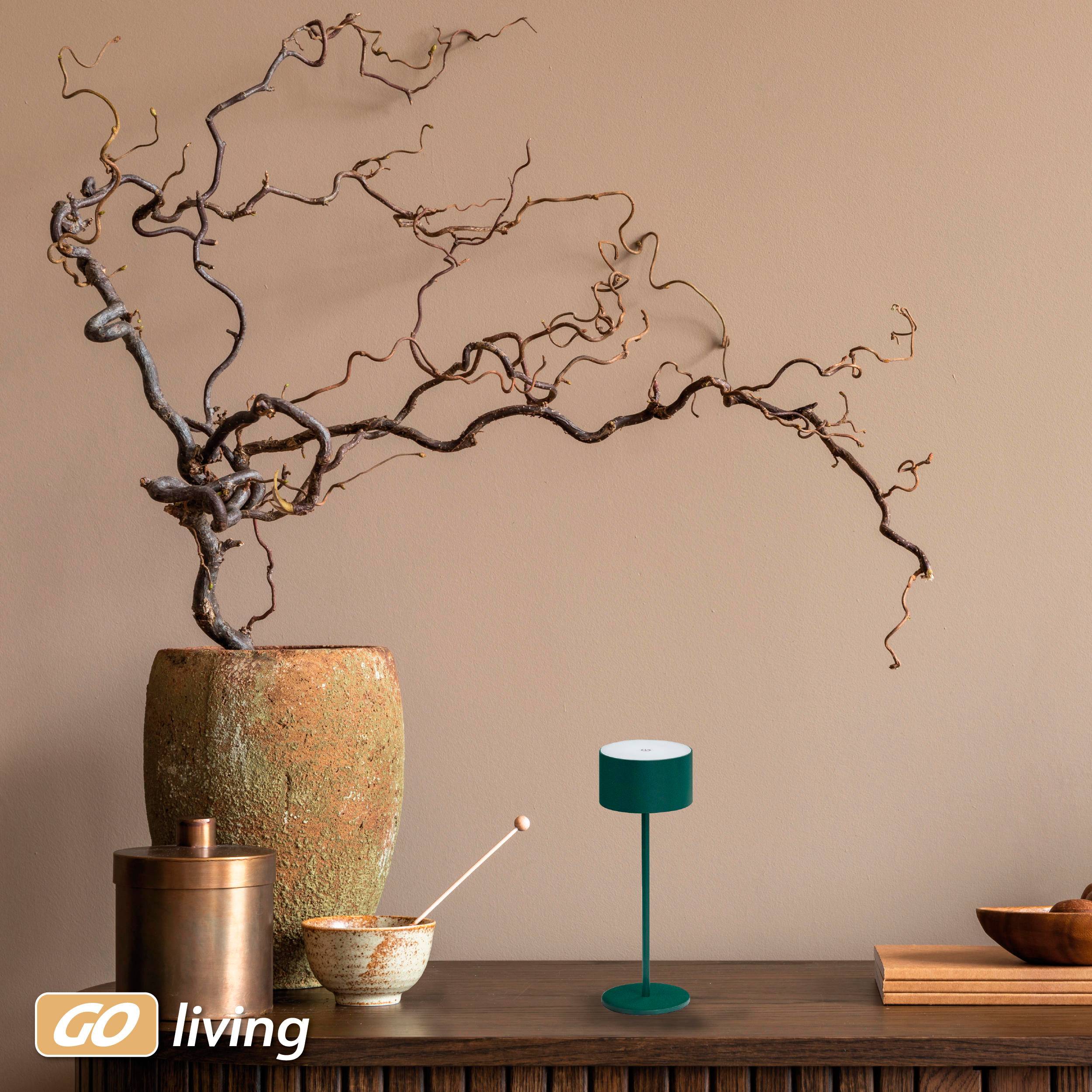 MÜLLER-LICHT LED-Akku-Tischleuchte Flora, 2 W, 110 lm, 3000 K, grün