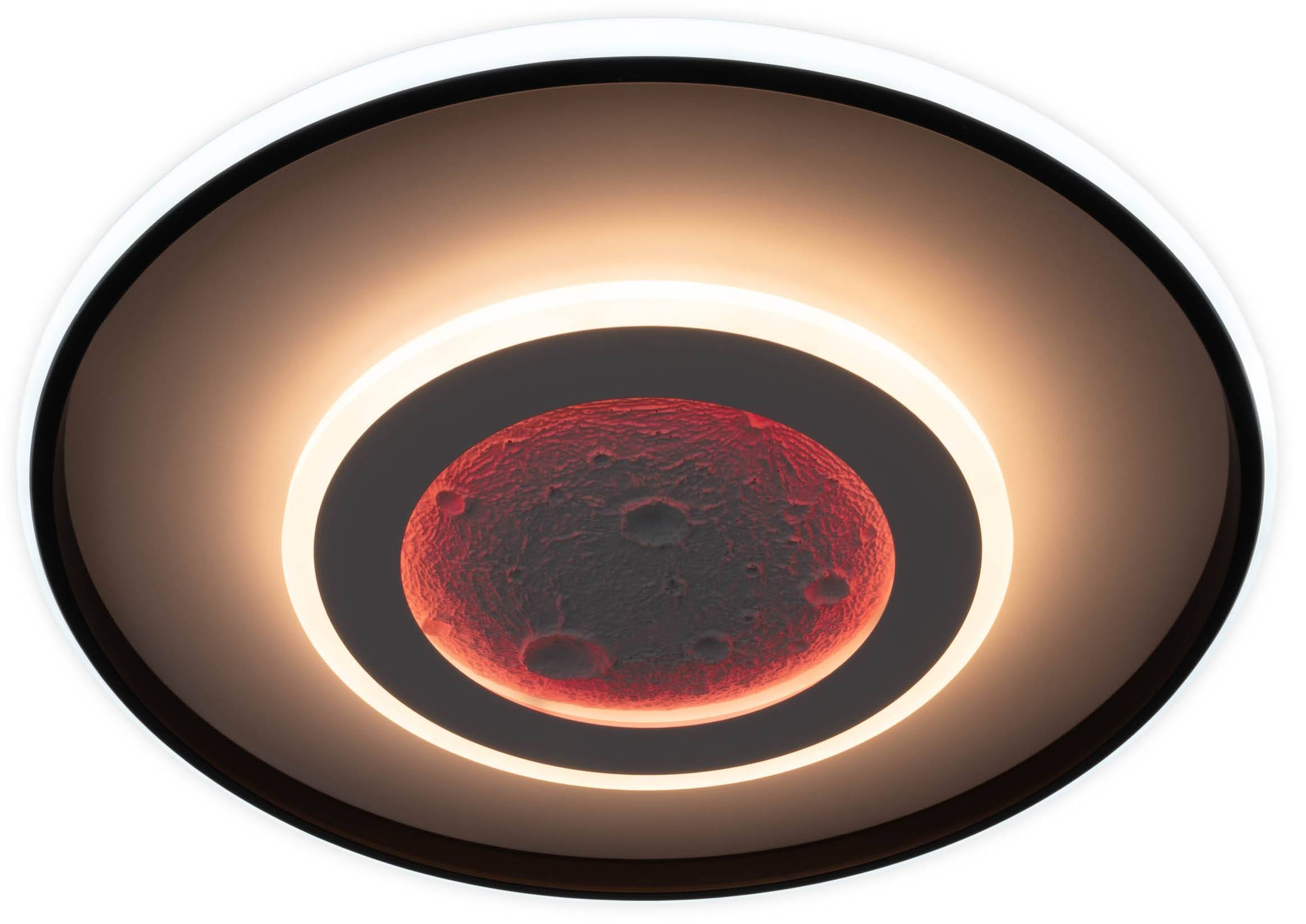 NÄVE LED-Deckenleuchte 1408377, 33W, 1800lm, CCT, weiß/schwarz, 50cm