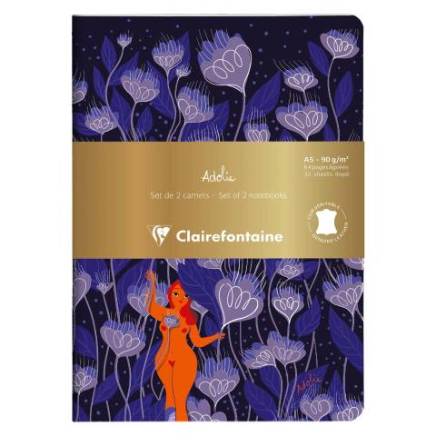 Clairefontaine 3x Set Notizheft A5 14,8x21 cm, 32 Bl, liniert, sortiert 116296C