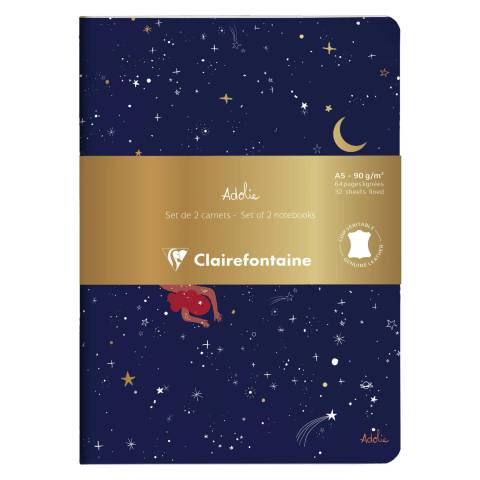 Clairefontaine 3x Set 2 Notizheften A5 14,8x21cm 32 Bl liniert sortiert 116297C