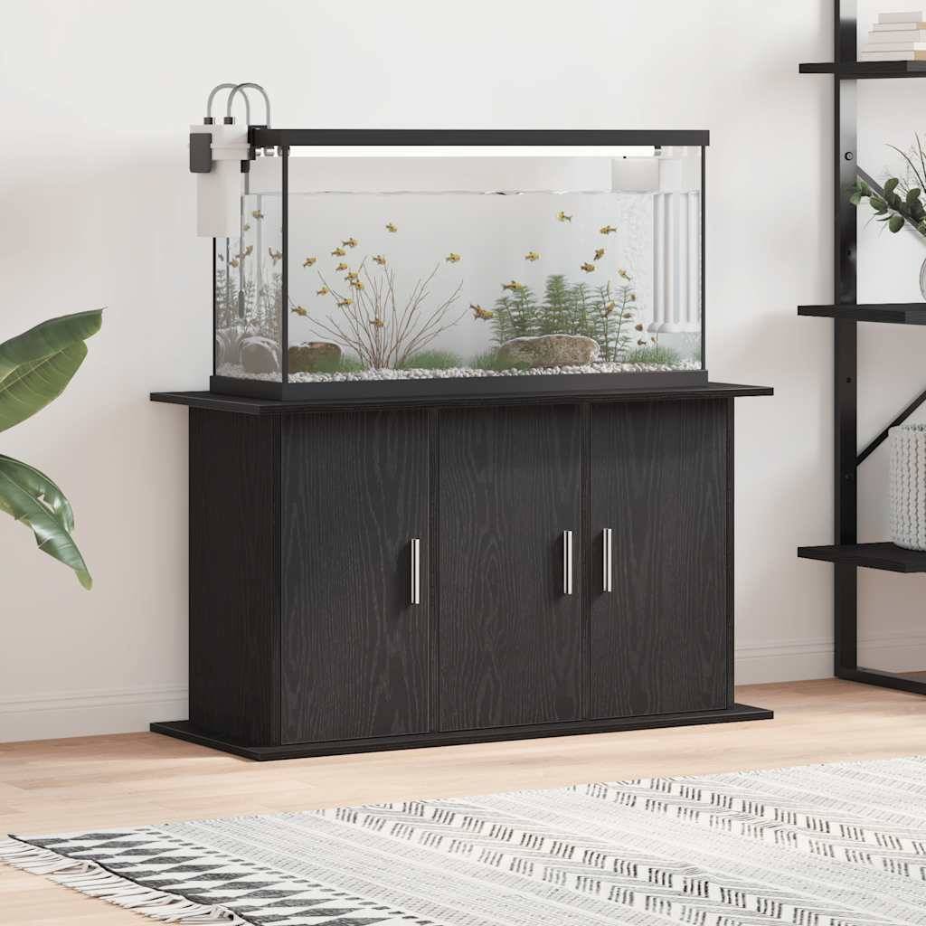 vidaXL Aquariumständer Schwarz Eichen-Optik 101x41x58 cm Holzwerkstoff