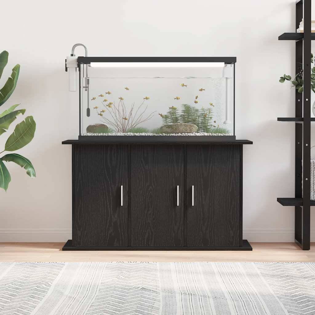 vidaXL Aquariumständer Schwarz Eichen-Optik 101x41x58 cm Holzwerkstoff