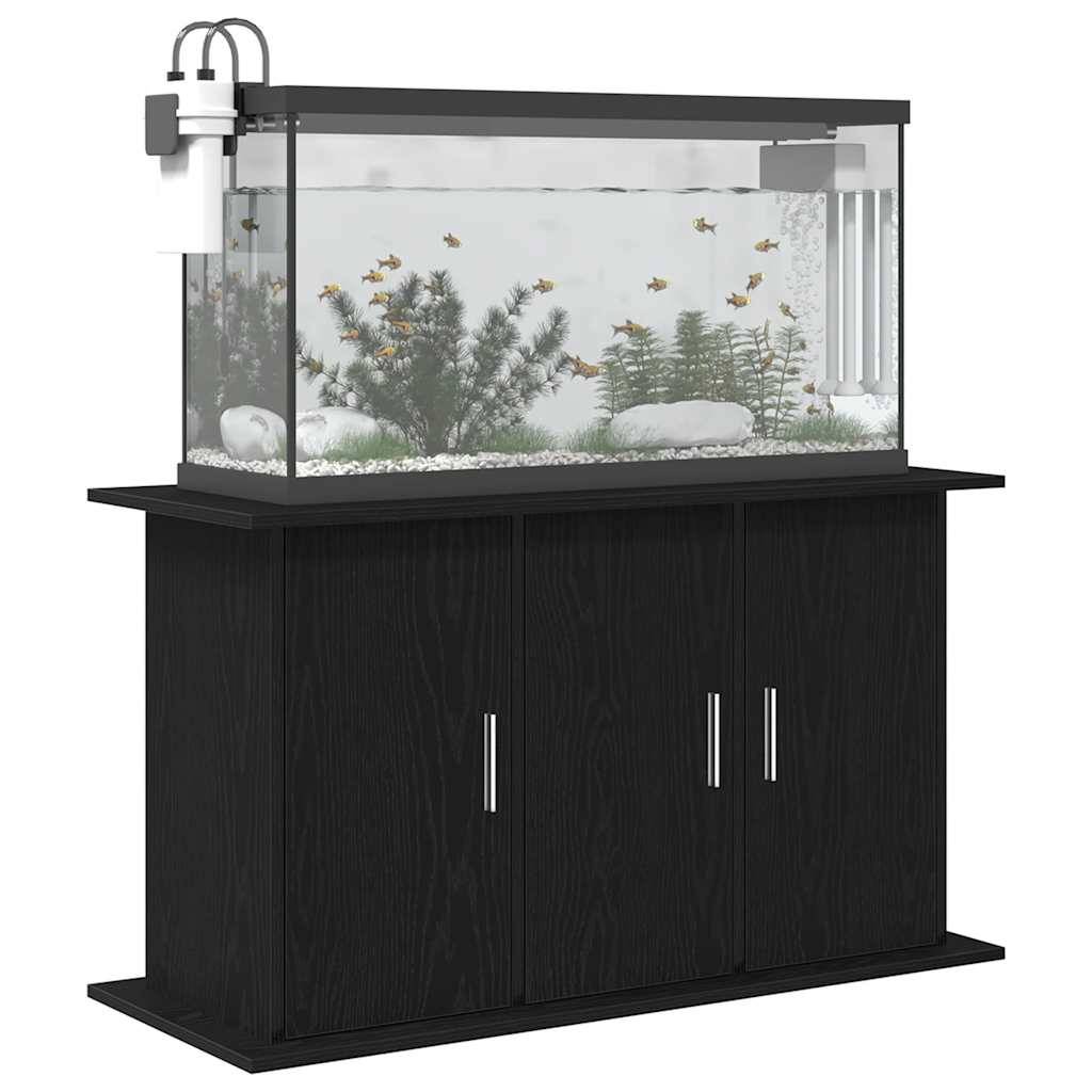 vidaXL Aquariumständer Schwarz Eichen-Optik 101x41x58 cm Holzwerkstoff