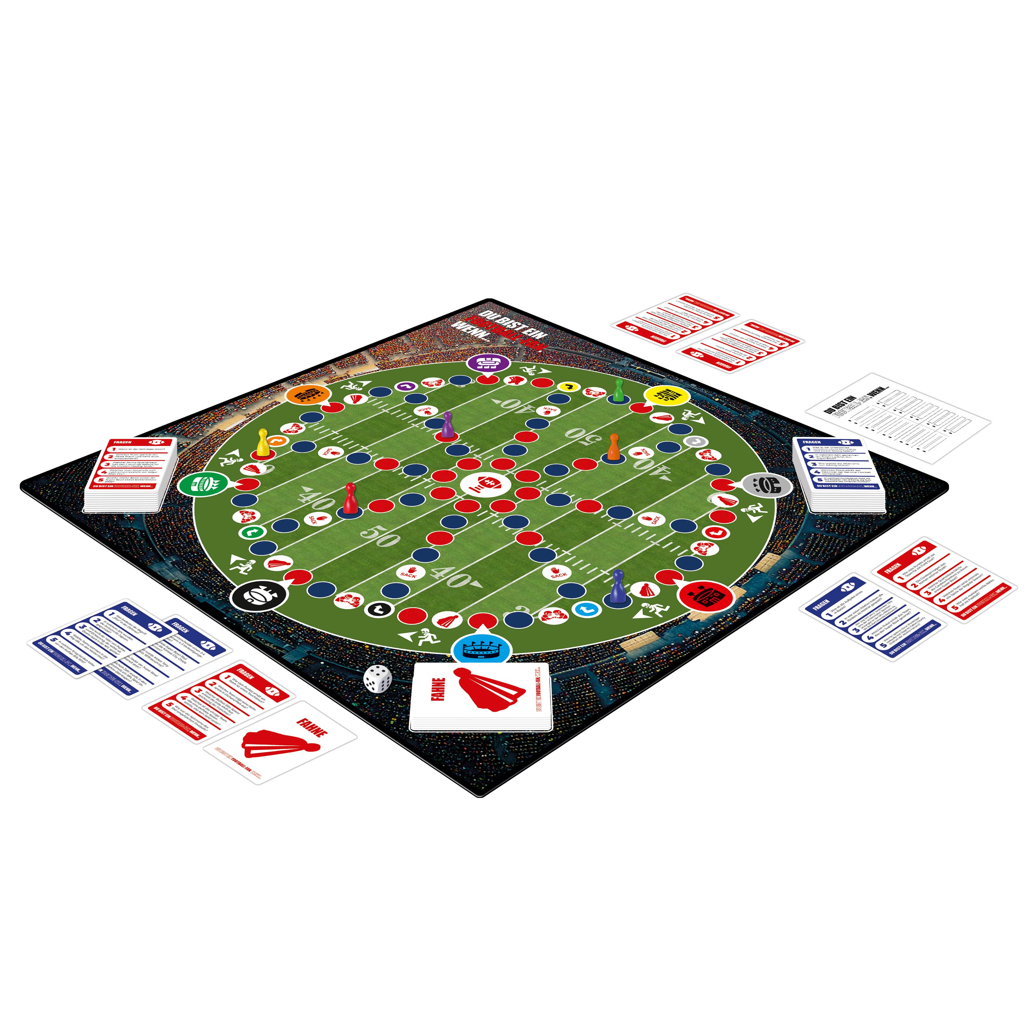 Quizspiel Du bist ein Football-Fan, wenn – 500 Fragen & Antworten NFL Wissen 2–8 Spieler