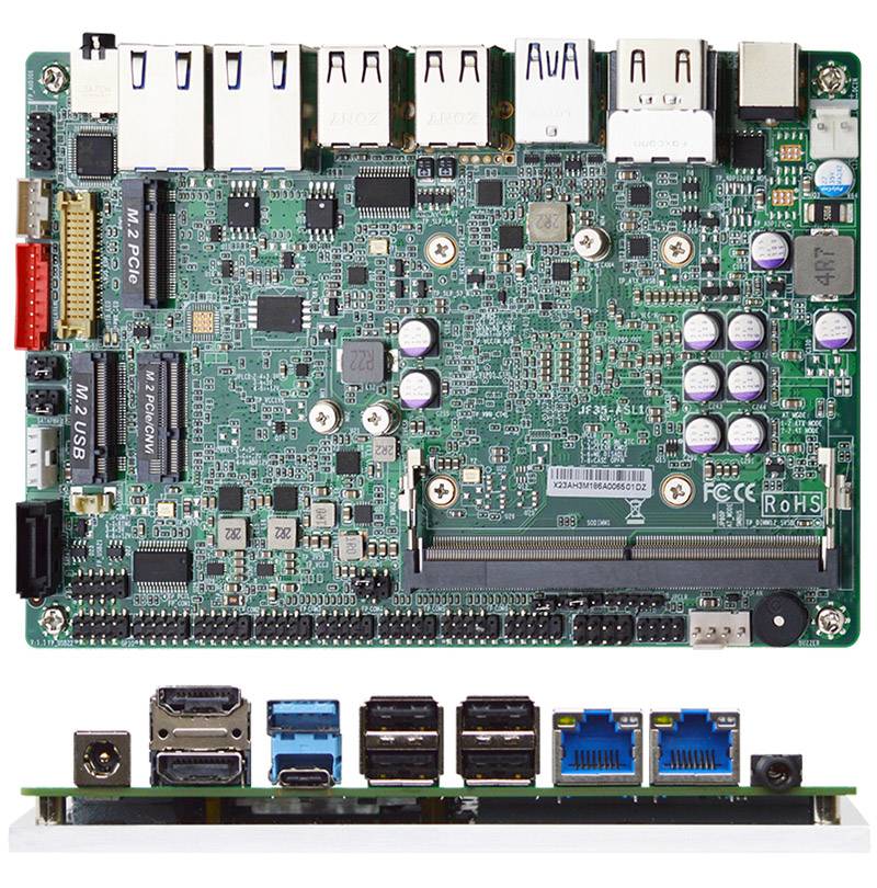 Jetway F35-ASL1-74330010 3,5" SBC (Intel Atom Prozessor SoC, 2x LAN, 4k USB-C DP) [12-28V Eingang]