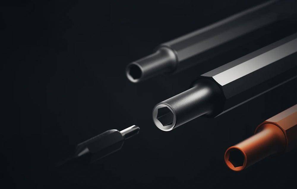 HOTO Pocket Precision Screwdriver SE, Präzisionsschraubendreher, 5 in 1, rot