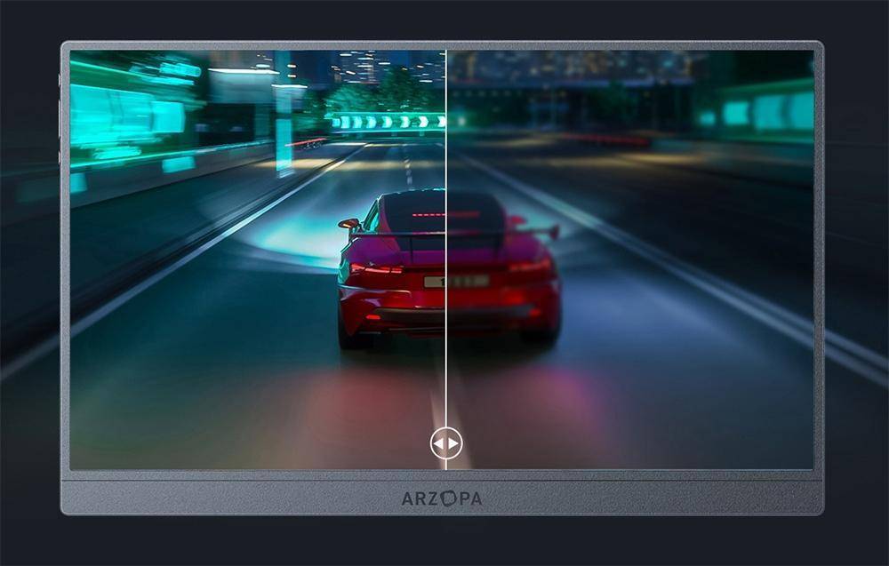Arzopa Z1FC, 16,1" Portabler Monitor, 1920x1080, 144Hz, IPS, HDR, mini HDMI + USB-C