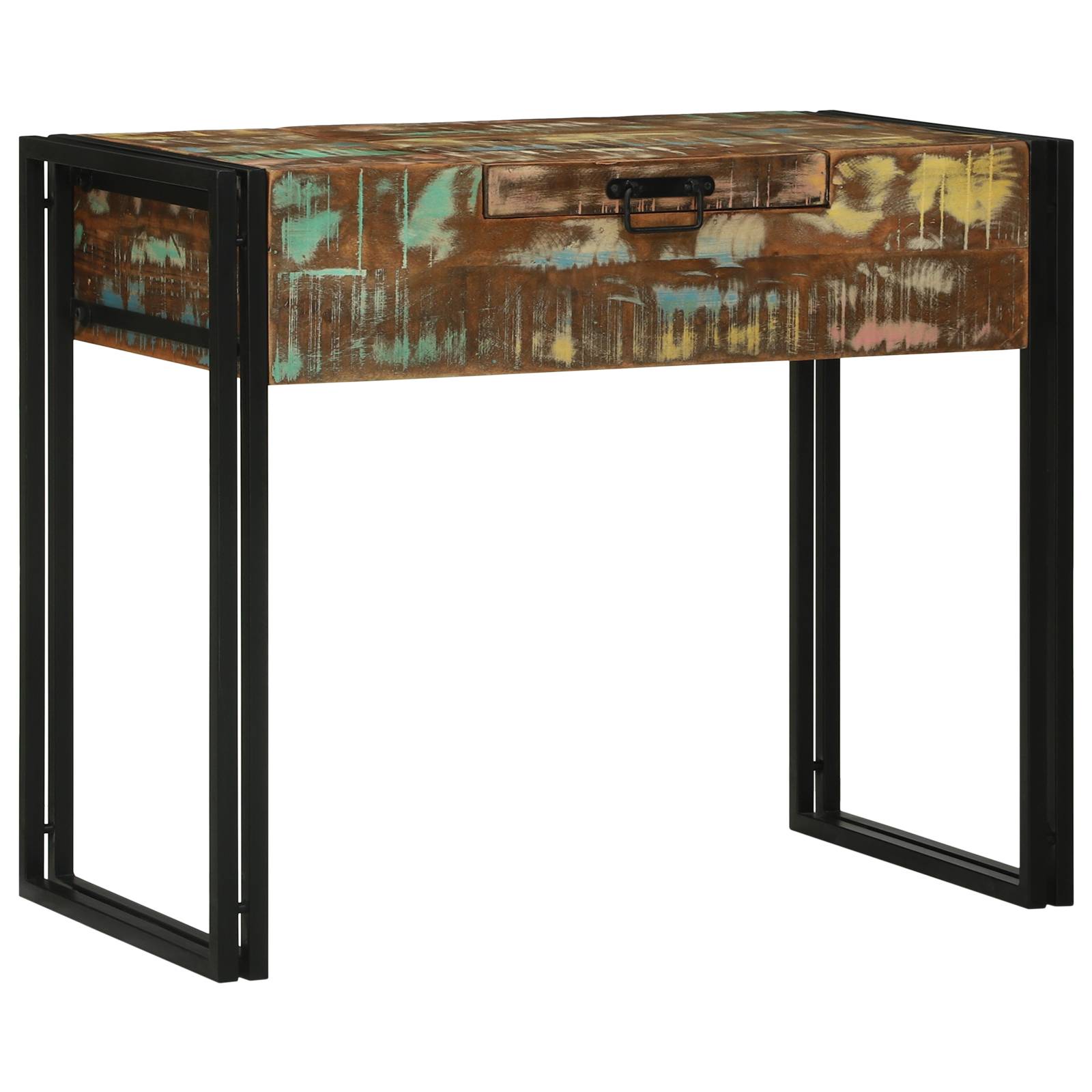 vidaXL Frisiertisch 90x50x75 cm Massivholz Reclaimed