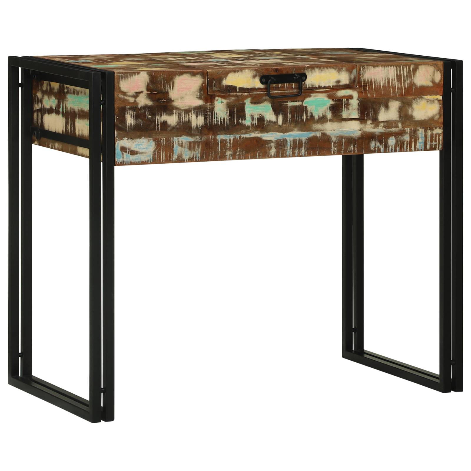 vidaXL Frisiertisch 90x50x75 cm Massivholz Reclaimed