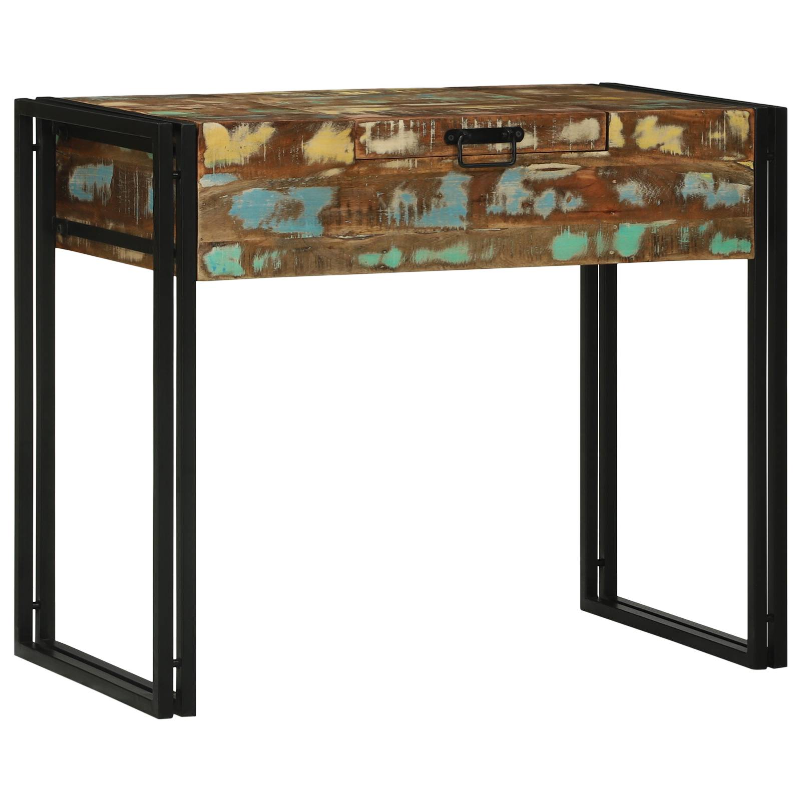 vidaXL Frisiertisch 90x50x75 cm Massivholz Reclaimed