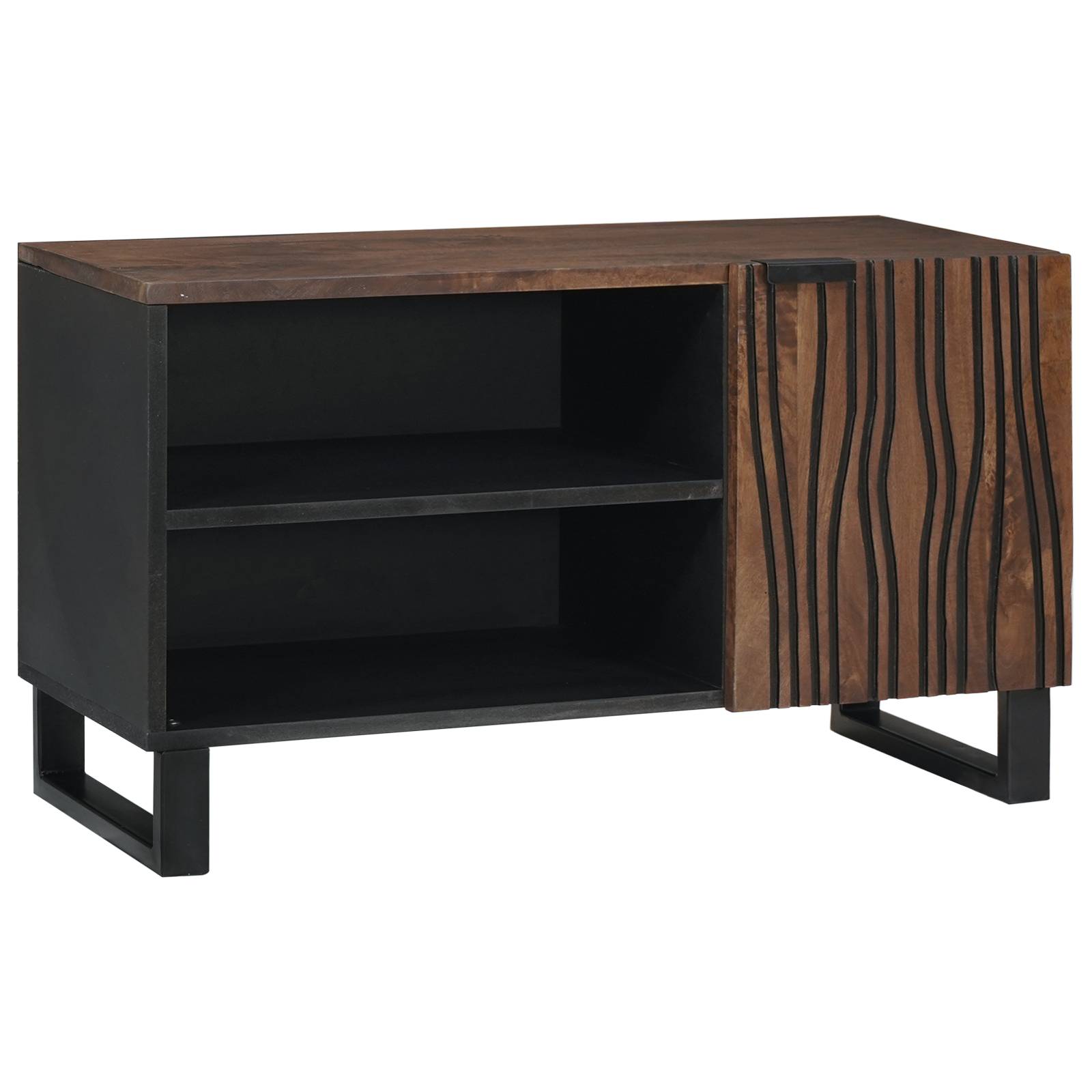vidaXL TV-Schrank – 80 x 31,5 x 46 cm aus Massivholz und MDF