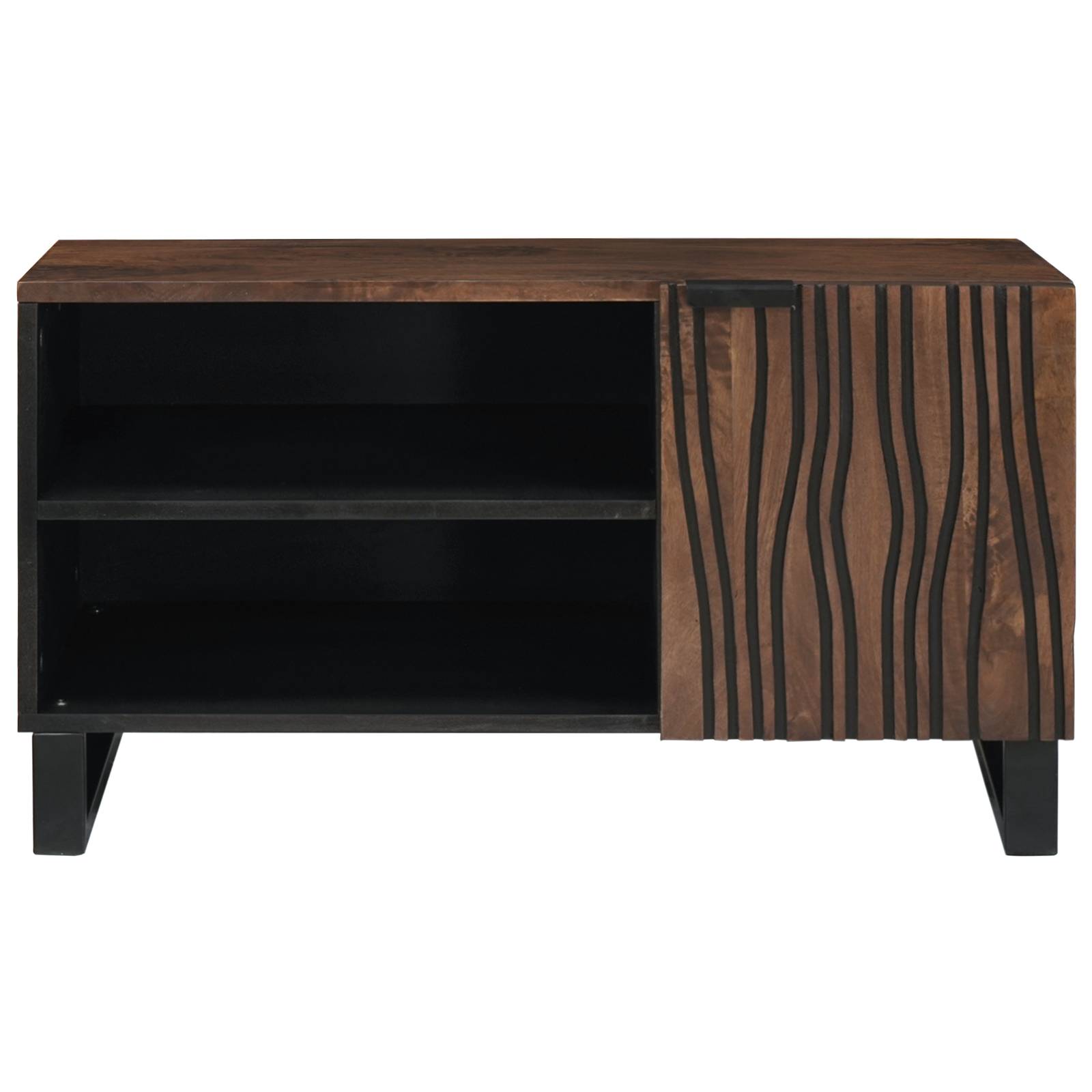 vidaXL TV-Schrank – 80 x 31,5 x 46 cm aus Massivholz und MDF