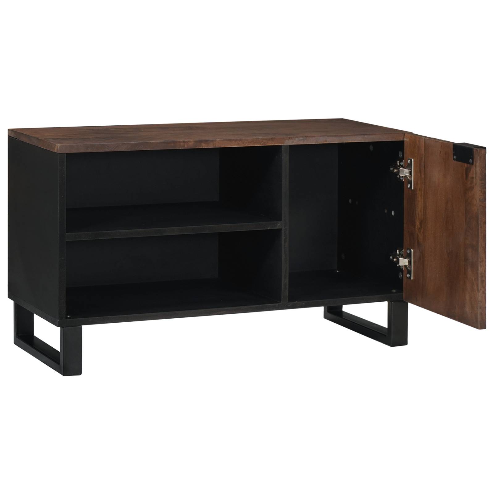 vidaXL TV-Schrank – 80 x 31,5 x 46 cm aus Massivholz und MDF