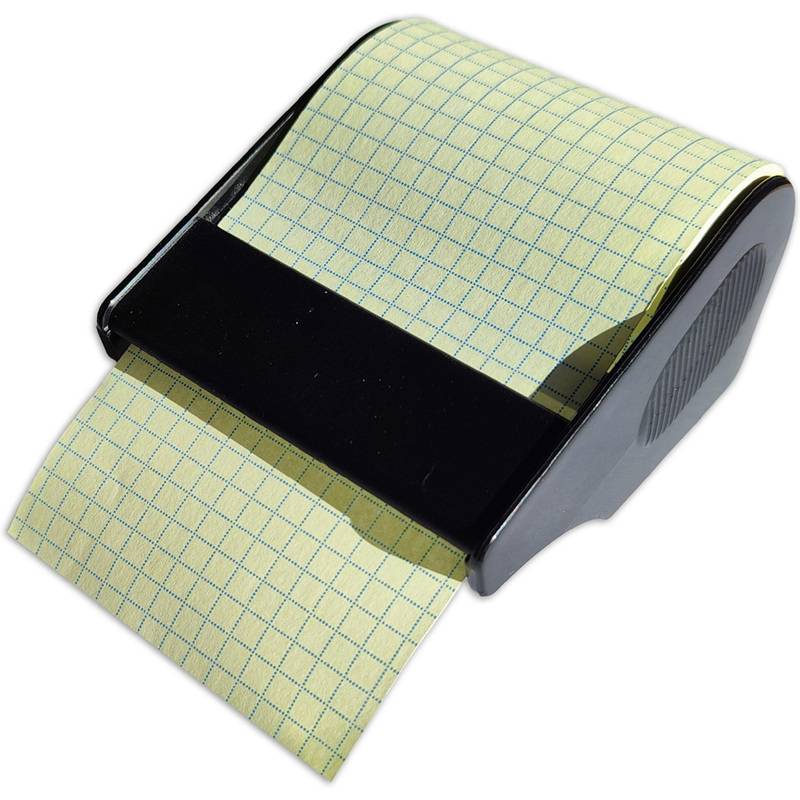 RNK Verlag Haftnotiz-Rolle im Abroller, kariert, pastellgelb