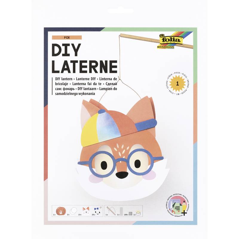 folia Laternen-Bastelset FUCHS
