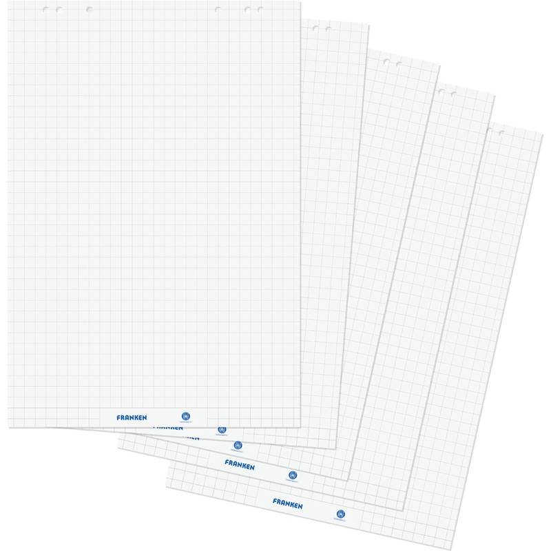 FRANKEN Flipchart-Block U-Act! Line, 680 x 990 mm, 5er Set