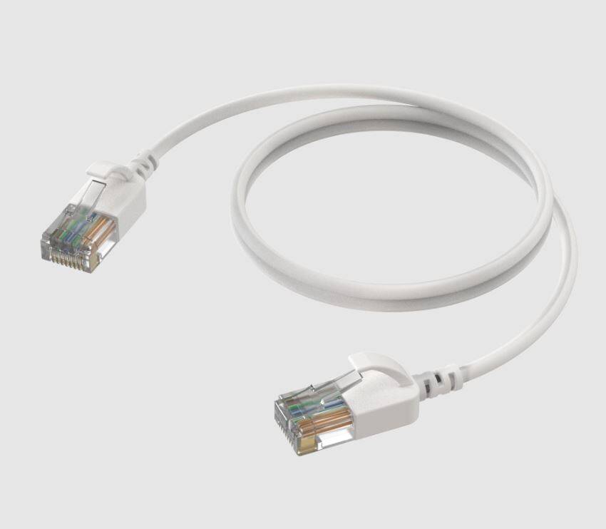 ProCab CSD560W/0.15 Ultra-slim CAT6A U/UTP Netzwerkkabel - Weiß, 0,15 Meter