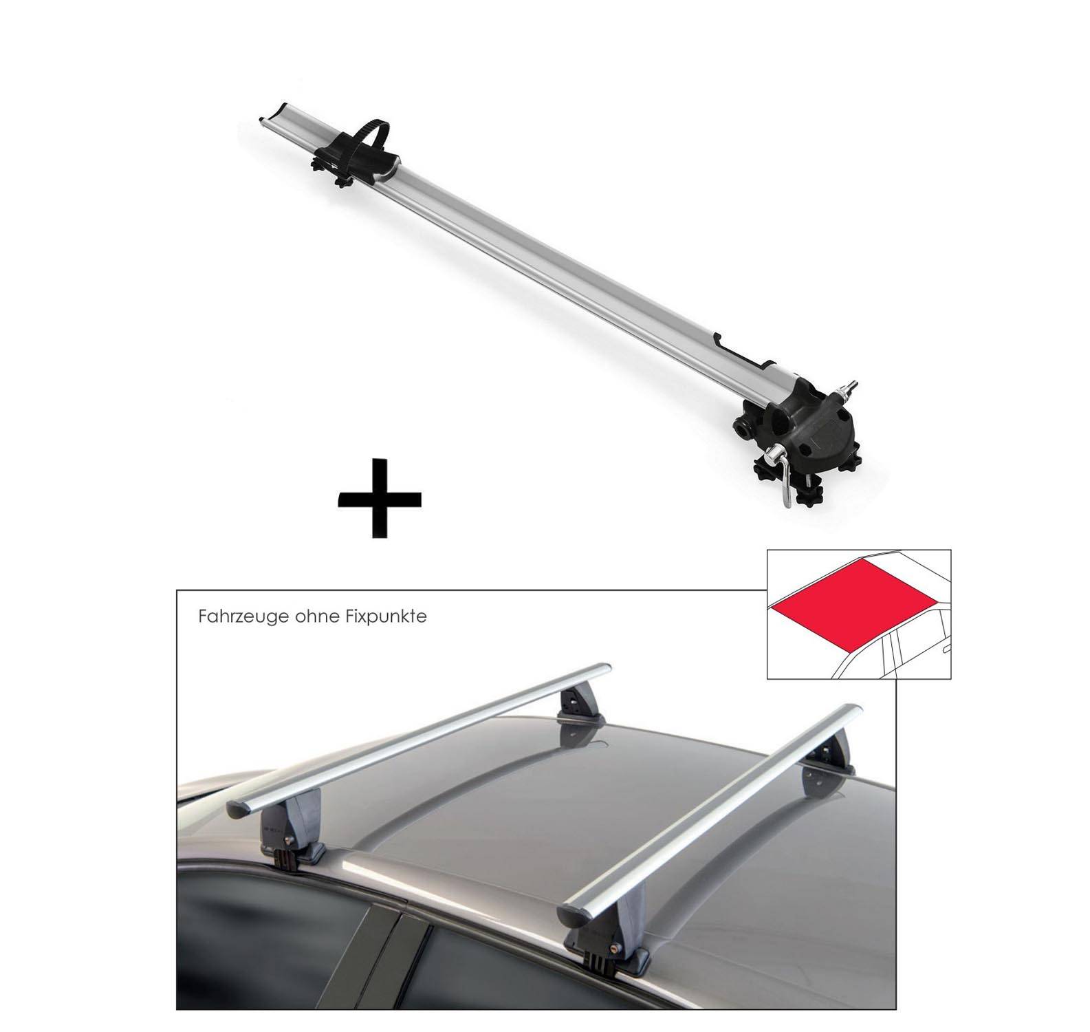 Fahrradträger Bike Pro + Dachträger VDP Delta kompatibel mit für Hyundai Tucson (TL) (5 Türer) ab 2015