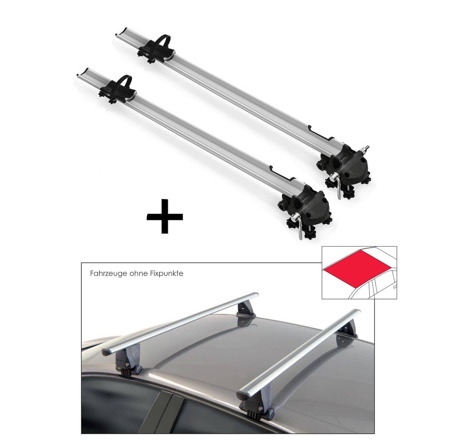 2x Fahrradträger Bike Pro + Dachträger VDP Delta kompatibel mit für Nissan Juke (F15) (5 Türer) 2010-2019