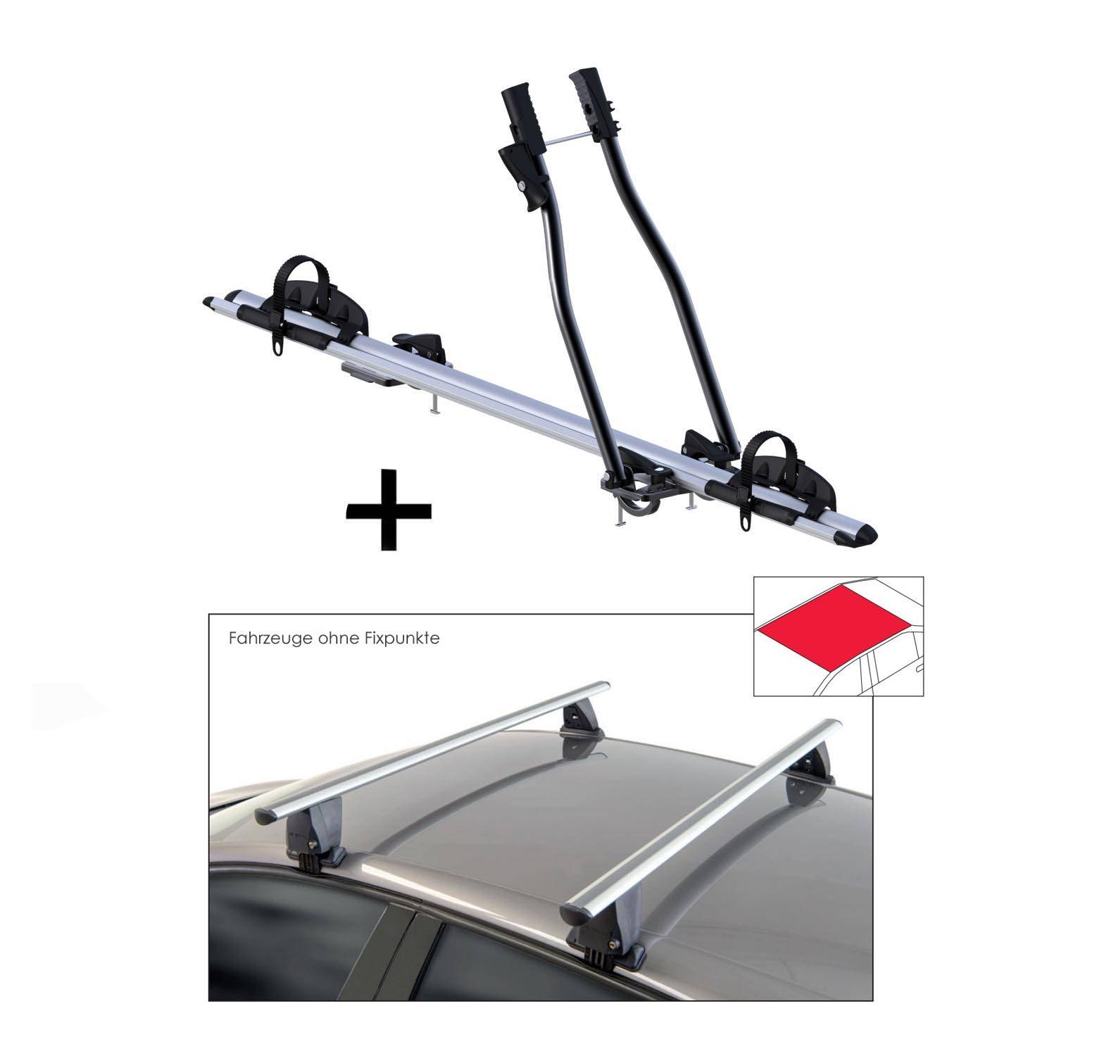 Fahrradträger SAGITTAR + Dachträger VDP Delta kompatibel mit für Citroen C-Zero (5 Türer) ab 2010