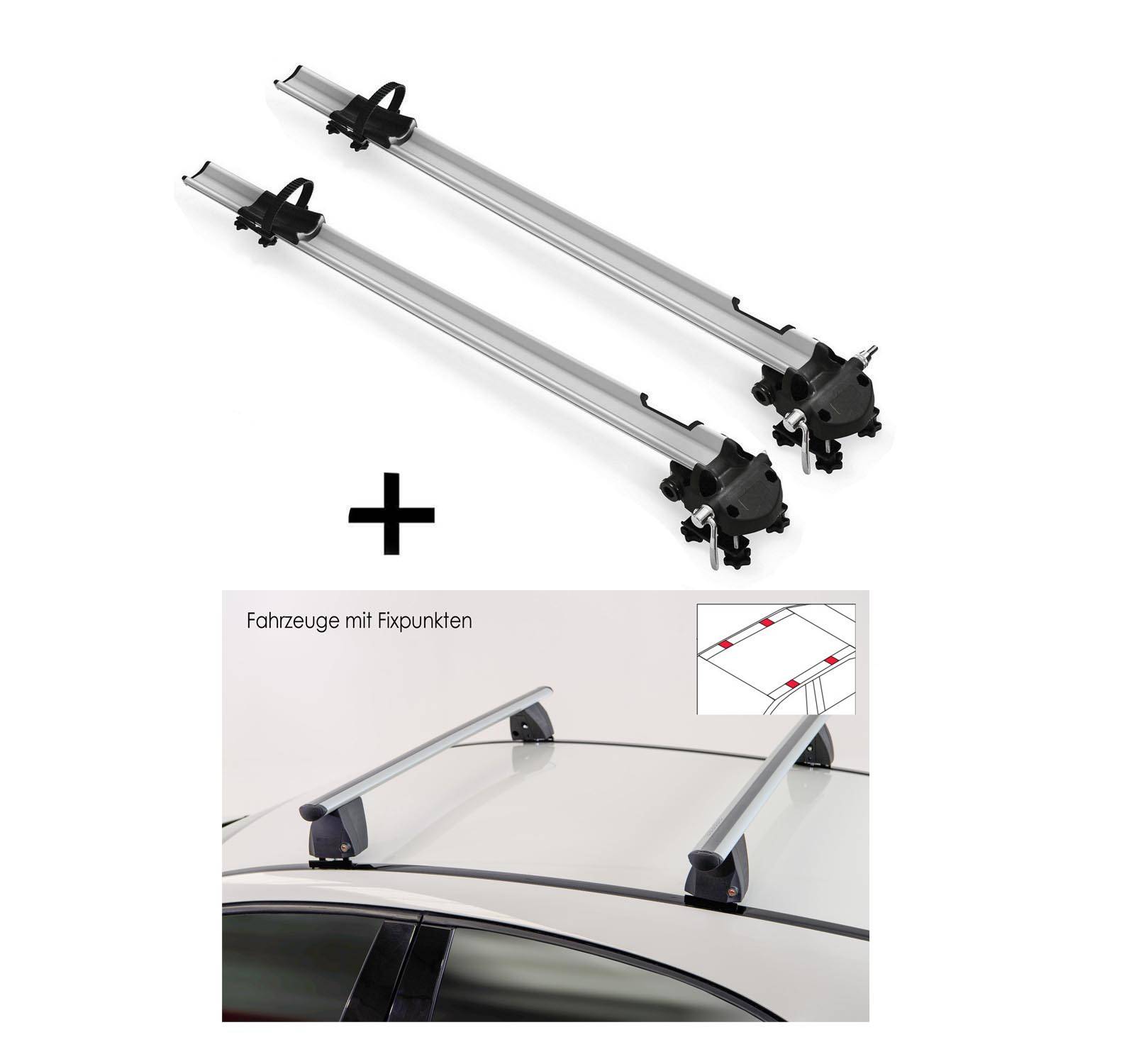 2x Fahrradträger Bike Pro + Dachträger VDP Delta kompatibel mit für Fiat Doblò II ab 2015