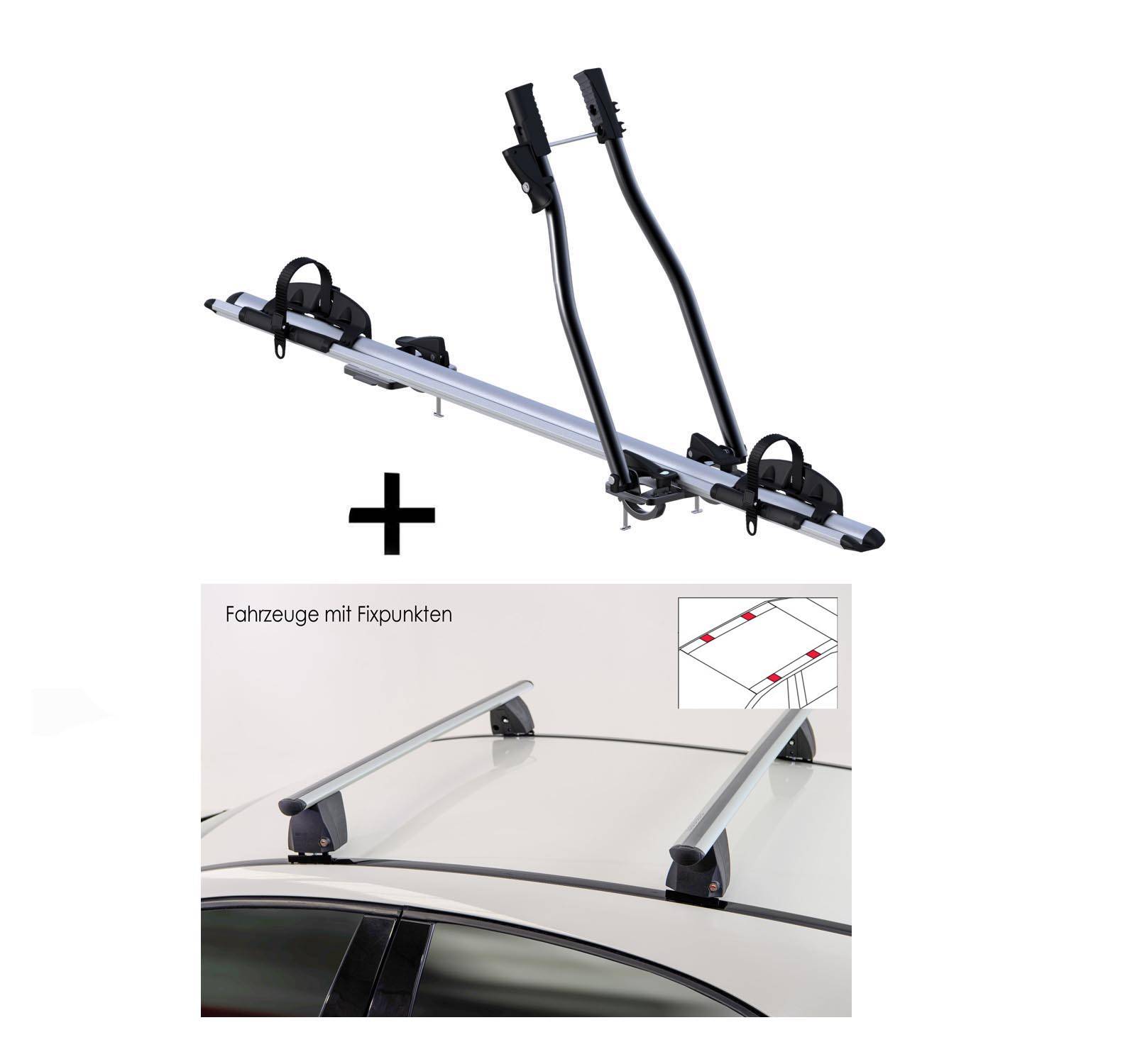 Fahrradträger SAGITTAR + Dachträger VDP Delta kompatibel mit für Fiat Doblò II (5 Türer) 2010-2015