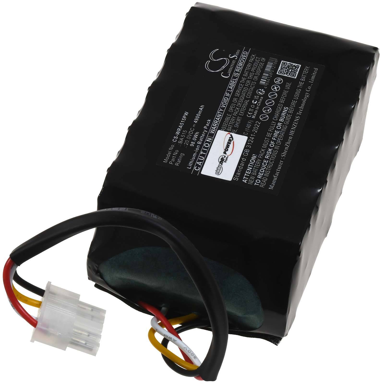 Powery Akku passend für Mähroboter Mowox RM 900 WiU-SC RM 500 WiU-SN Typ MWA515, 20V, Li-Ion
