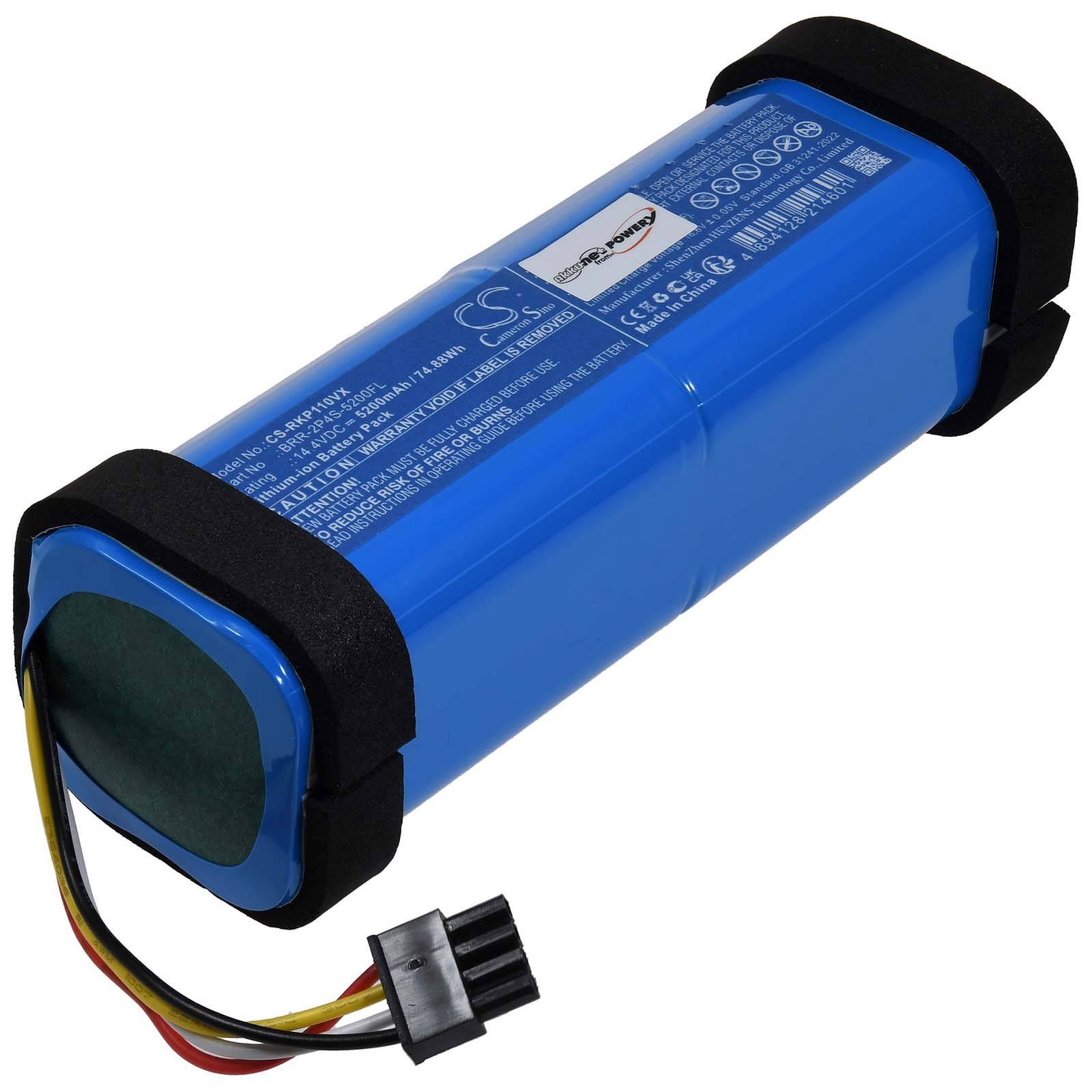 Powery Akku passend für Saugroboter Roborock P10 Pro A8600RR Typ BRR-2P4S-5200FL, 14,4V, Li-Ion