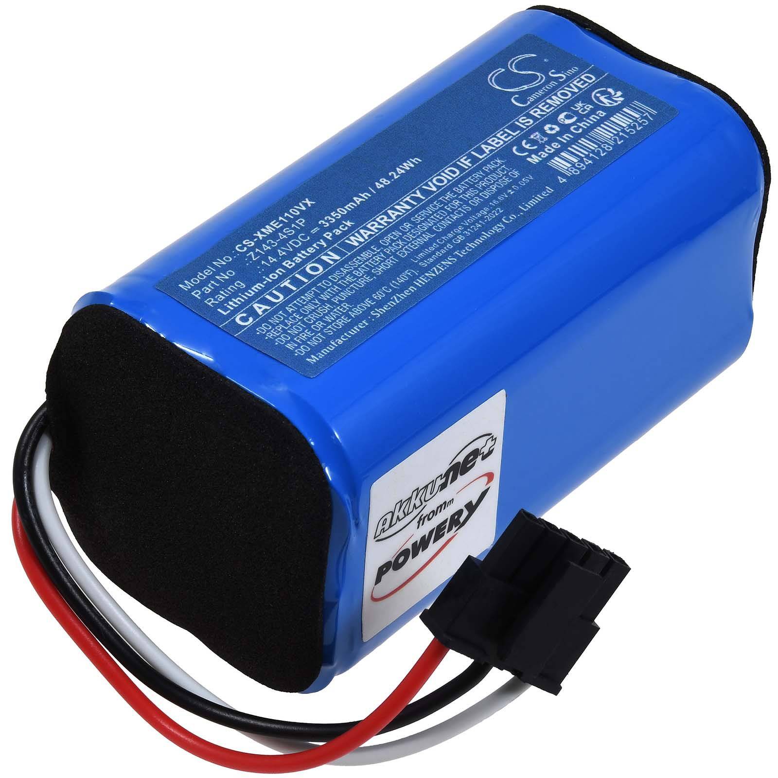 Powery Akku passend für Saugroboter Xiaomi E10 E10C Typ Z143-4S1P, 14,4V, Li-Ion