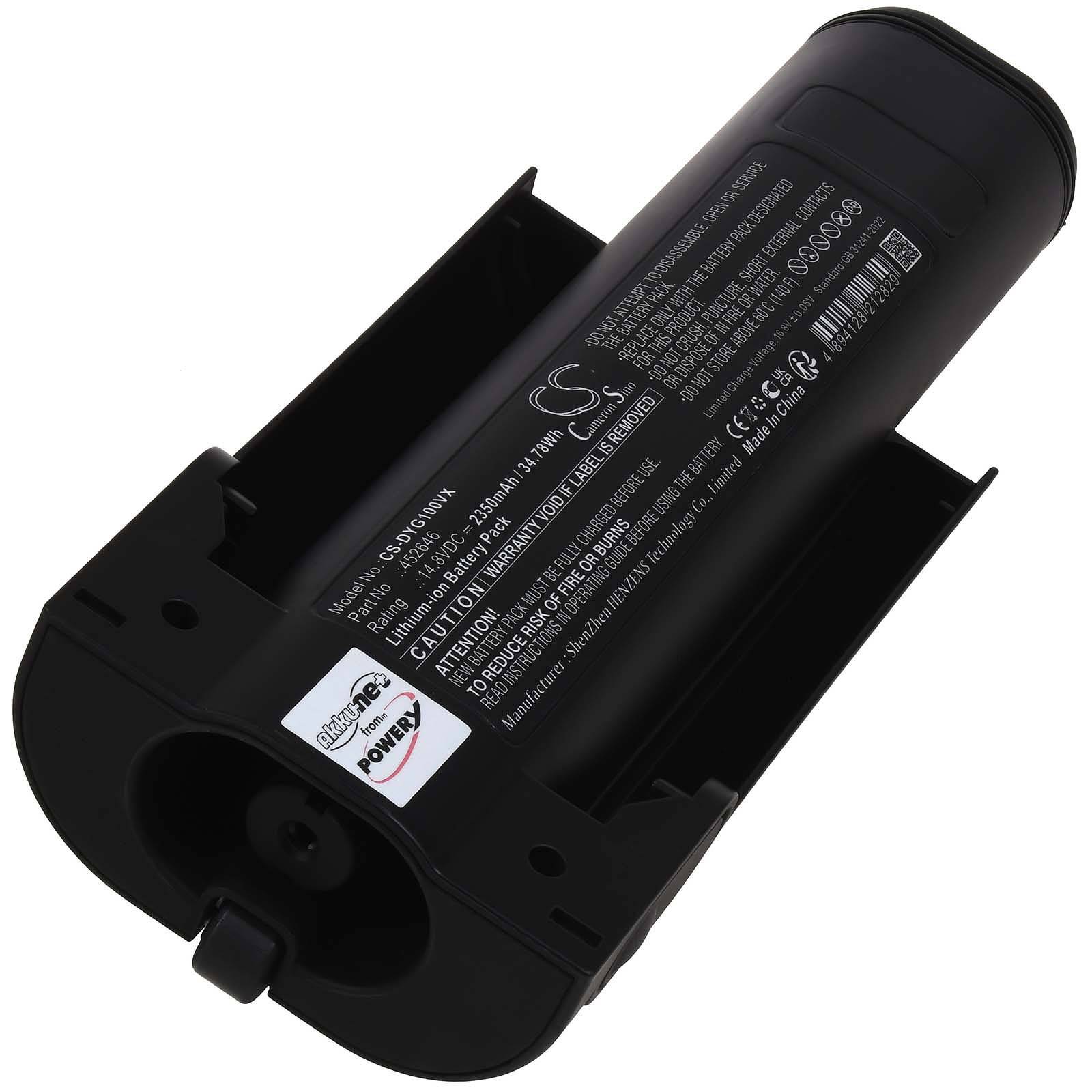 Powery Akku kompatibel mit Dyson Typ 452646, 14,8V, Li-Ion