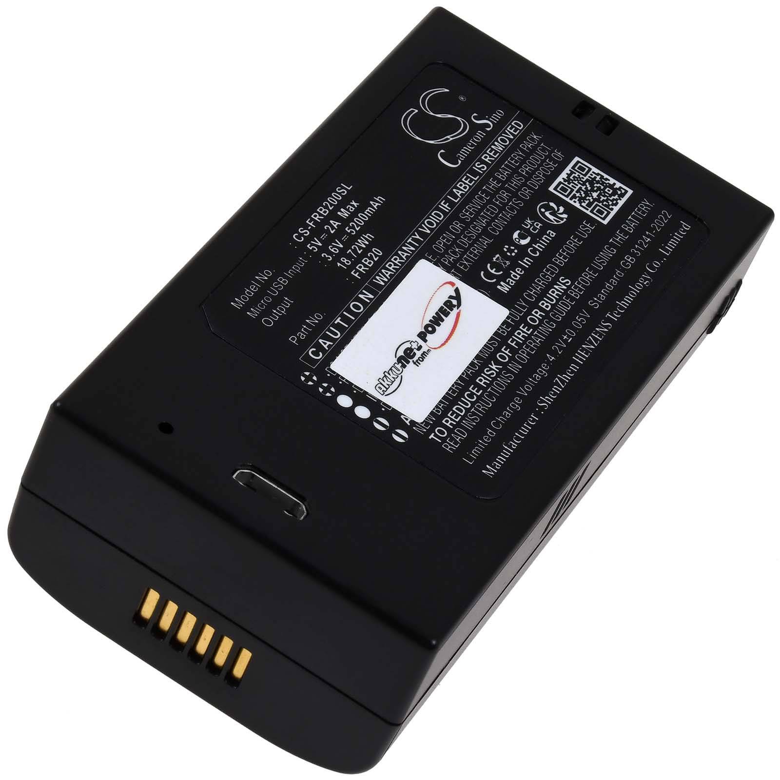 Powery Akku kompatibel mit Imou Typ FRB20, 3,6V, Li-Ion