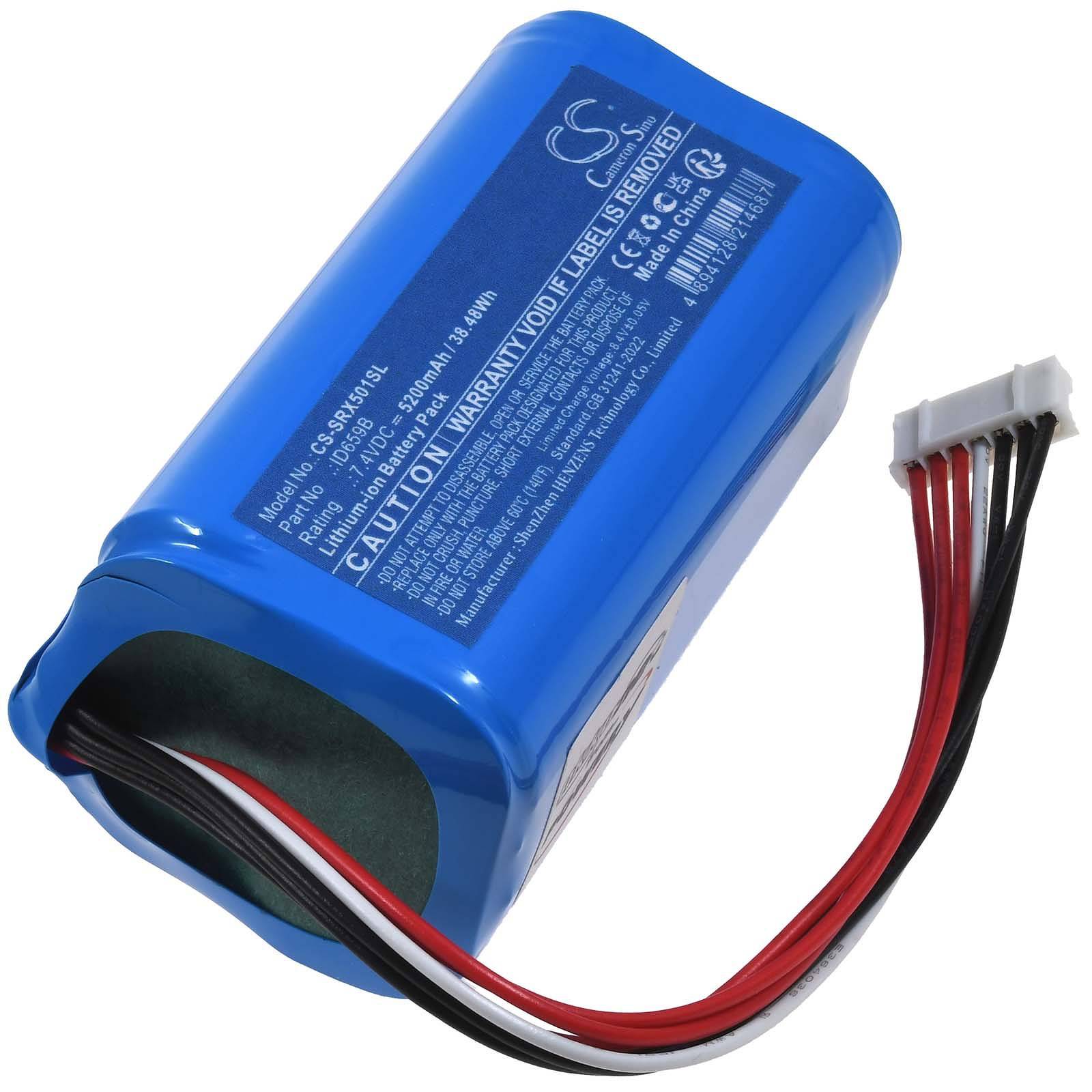 Powery Akku für Sony SRS-XB501 SRS-XB501G Lautsprecher, 7,4V, Li-Ion