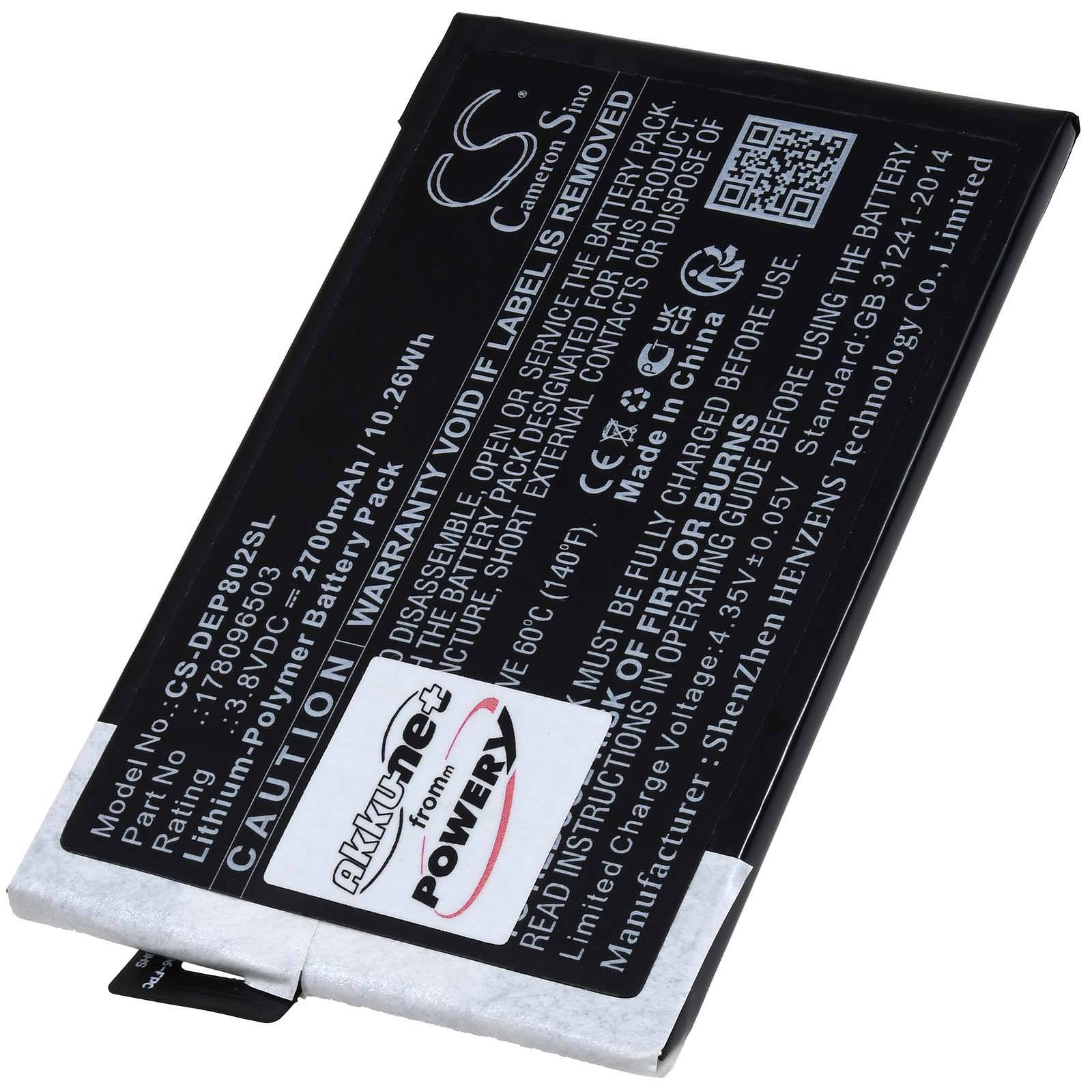 Powery Akku passend für Handy Doro 8020X 8020X LTE Typ 178096503, 3,8V, Li-Ion