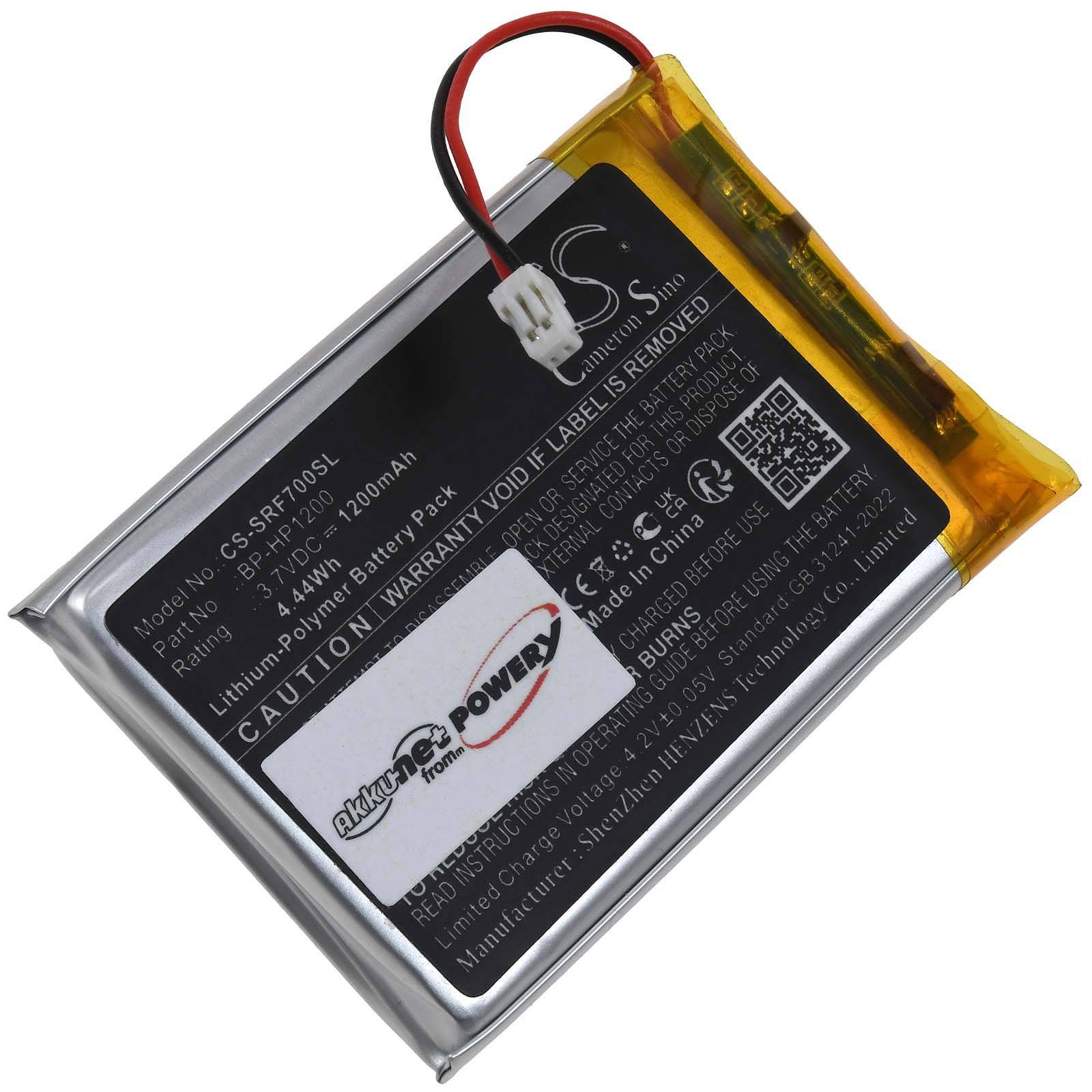 Powery Akku kompatibel mit Sony Typ BP-HP1200, 3,7V, Li-Polymer