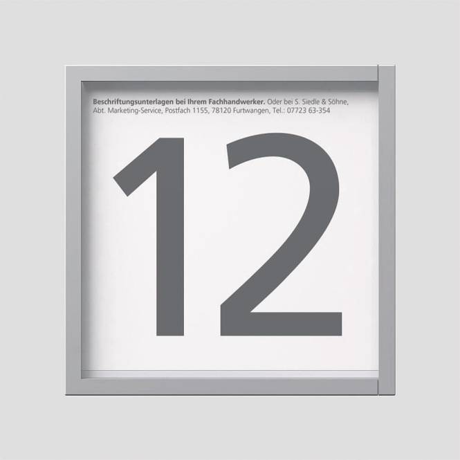 Siedle Informationsfeld IM 700-0 SM f.Siedle Vario Install.Baumaterial Hauskomm/Batt/Sicher