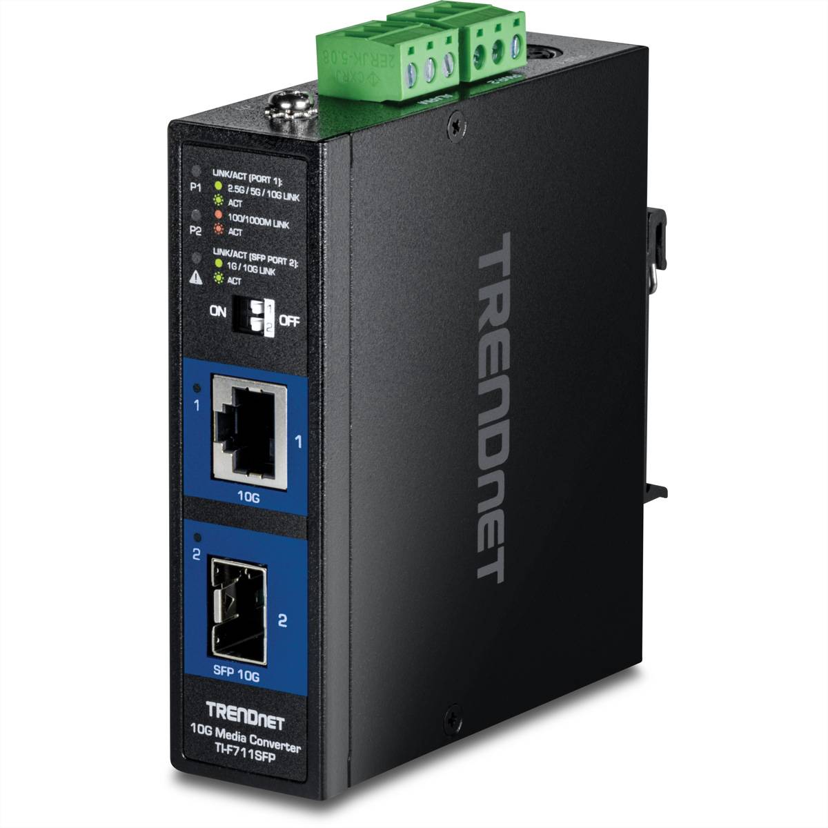 TRENDnet TI-F711SFP Industrial Medienkonverter 10G SFP+ Netzwerkkomponenten