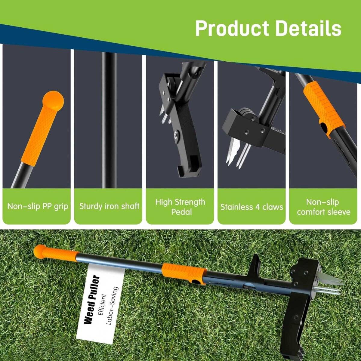 Unkrautstecher mit 4-Krallen  Stand-Up Weeder ohne Bücken