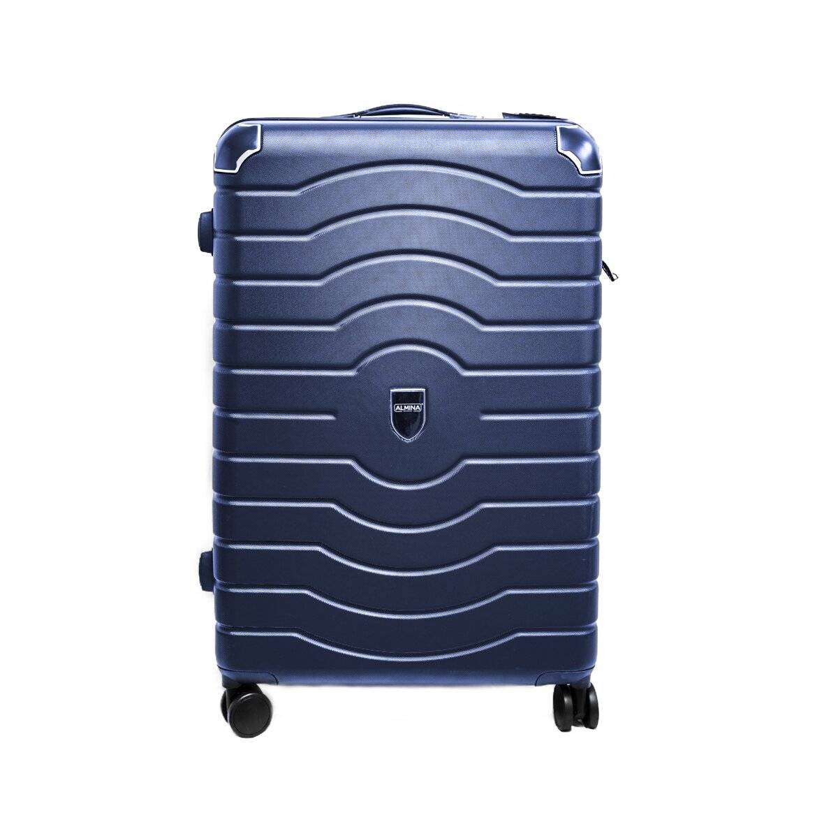 3 Tlg. Reisekoffer- Set mit 4 Räder 360° drehbar, Hartschale mit Kantenschutz Blau