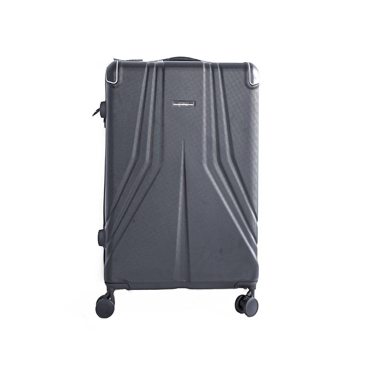 3 Tlg. Koffer-Set mit 4 Rädern Hartschale mit Kantenschutz 360° drehbar Anthrazit