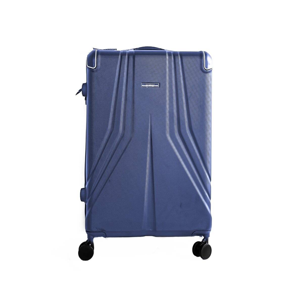 3 Tlg. Koffer-Set mit 4 Rädern Hartschale mit Kantenschutz 360° drehbar Blau