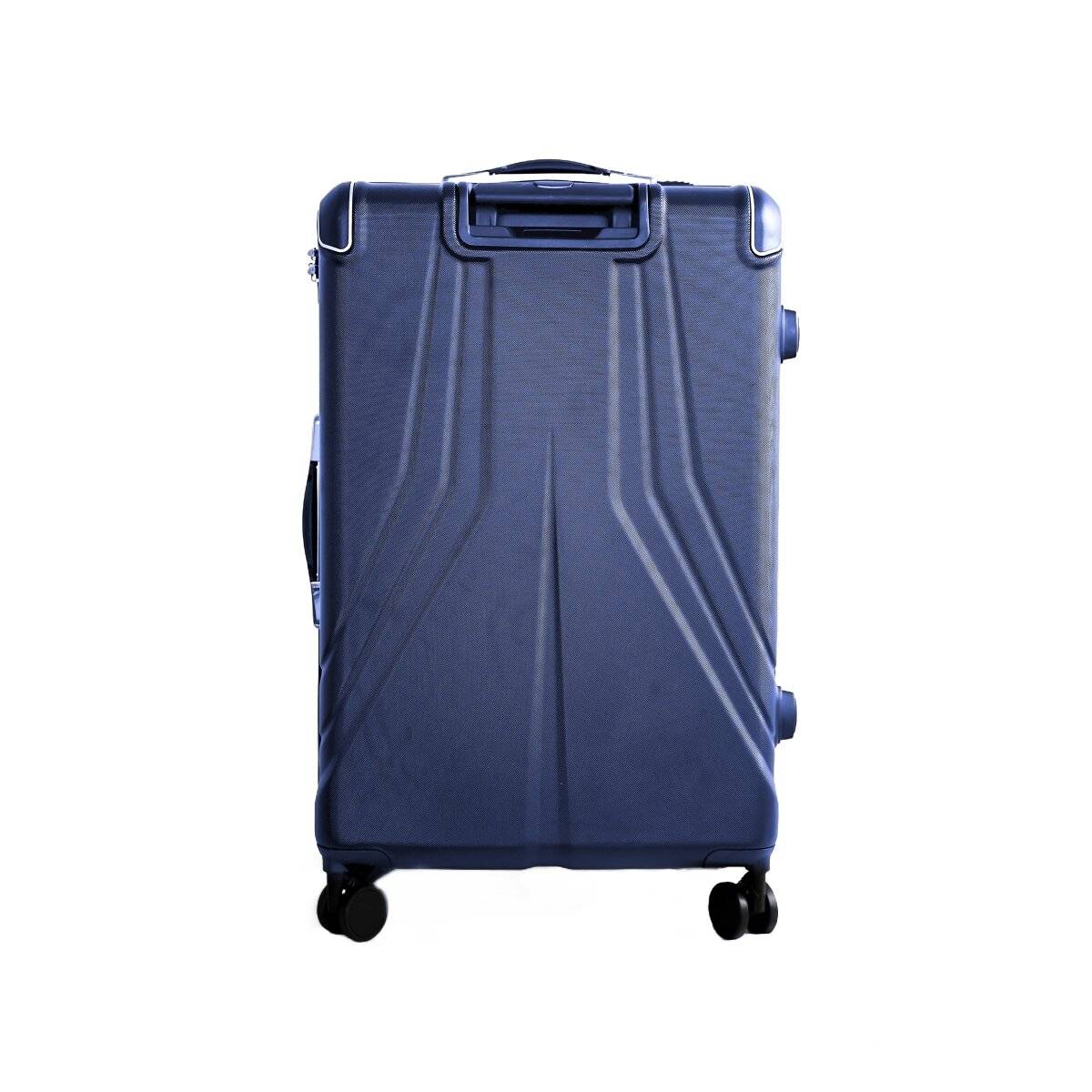 3 Tlg. Koffer-Set mit 4 Rädern Hartschale mit Kantenschutz 360° drehbar Blau