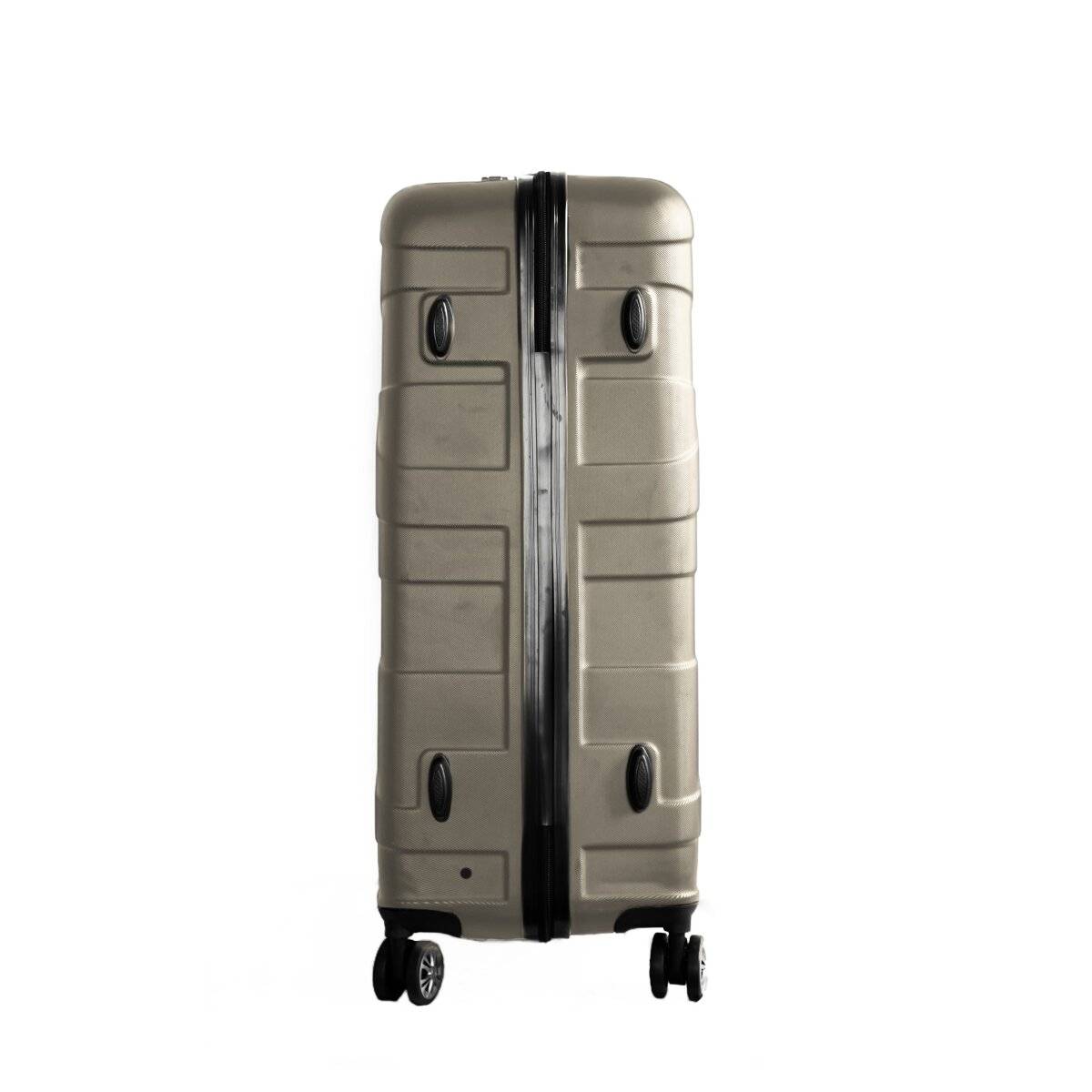 3 Tlg. Koffer-Set mit 4 Rädern Hartschale 360° drehbar in Braun