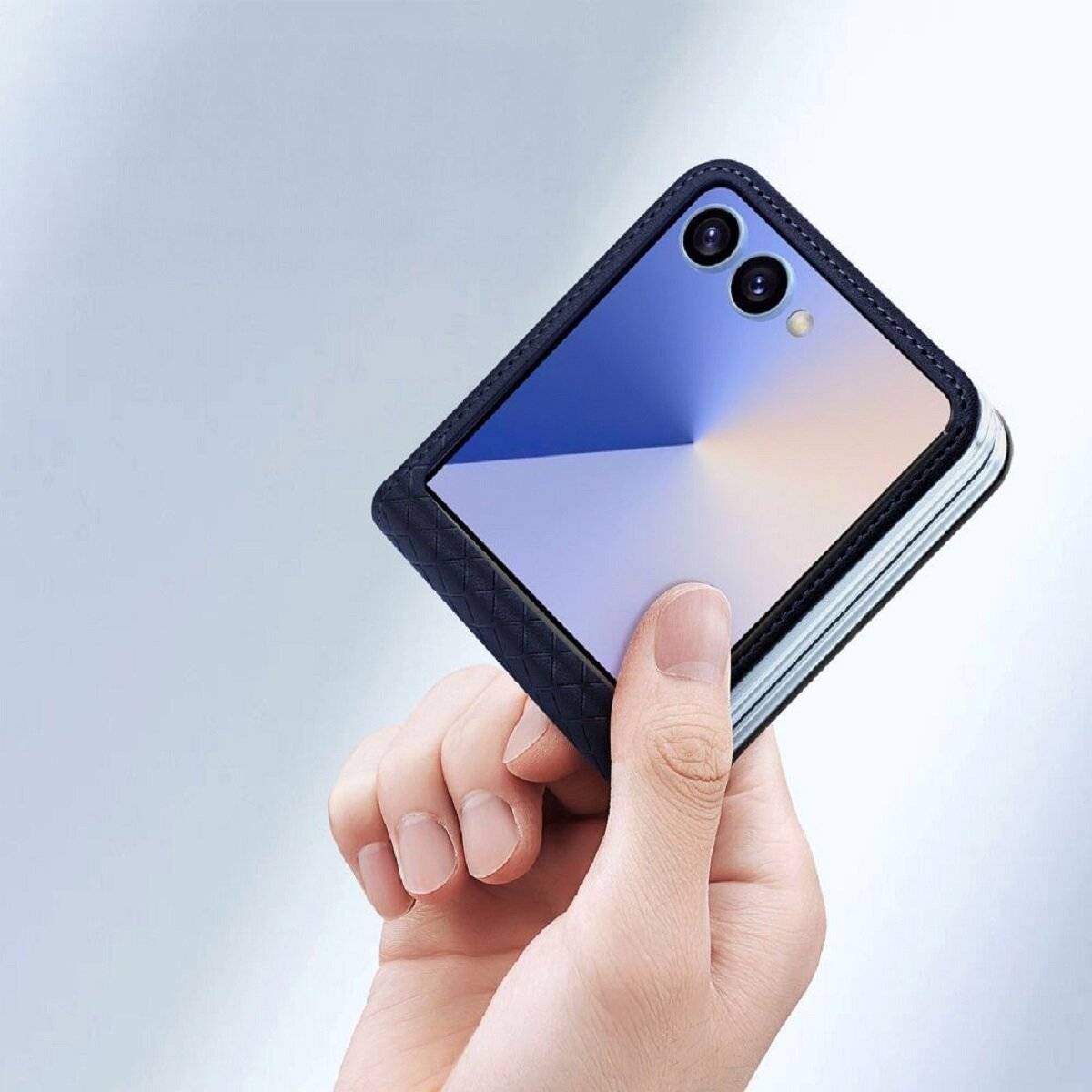 Dux Ducis Bril Handyhülle kompatibel mit Samsung Galaxy Z Flip 7 Schwarz